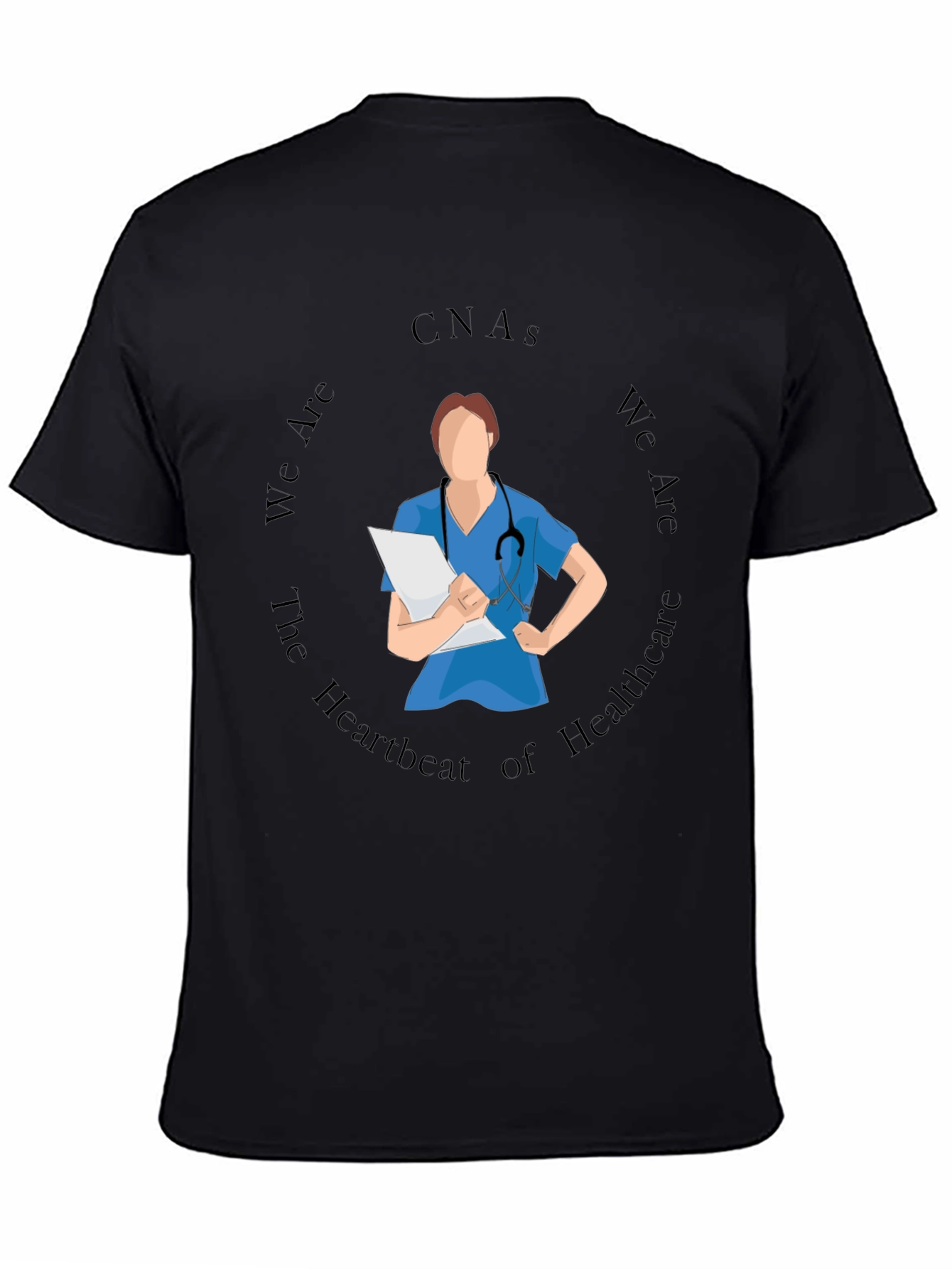 CNAs Heartbeat of Healthcare Graphic T-Shirt
