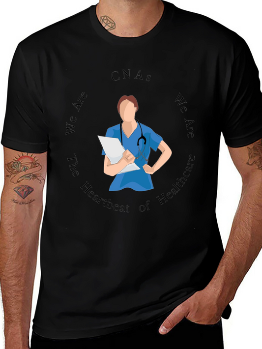 CNAs Heartbeat of Healthcare Graphic T-Shirt