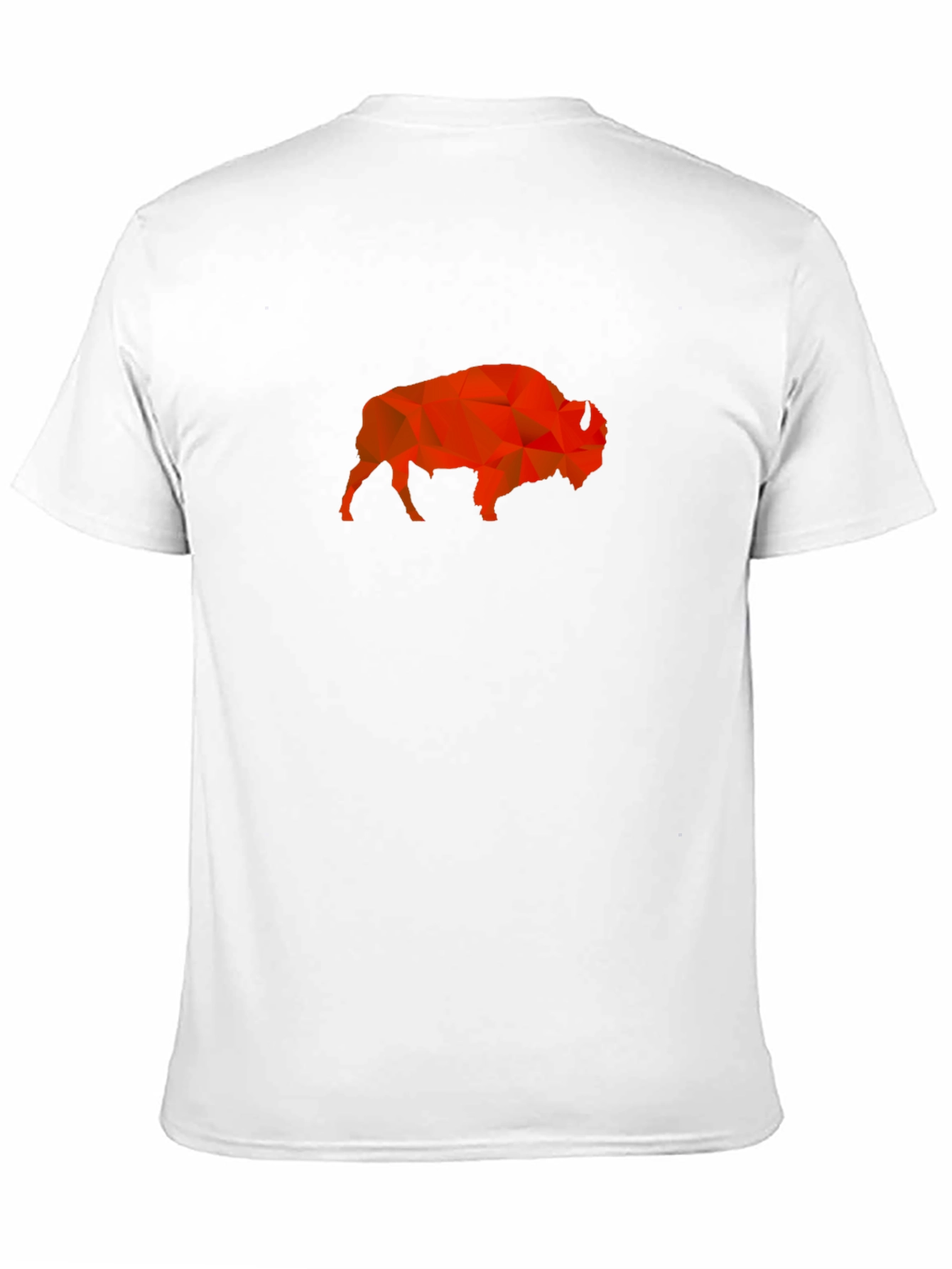 Geometric Buffalo Graphic Tee - Black