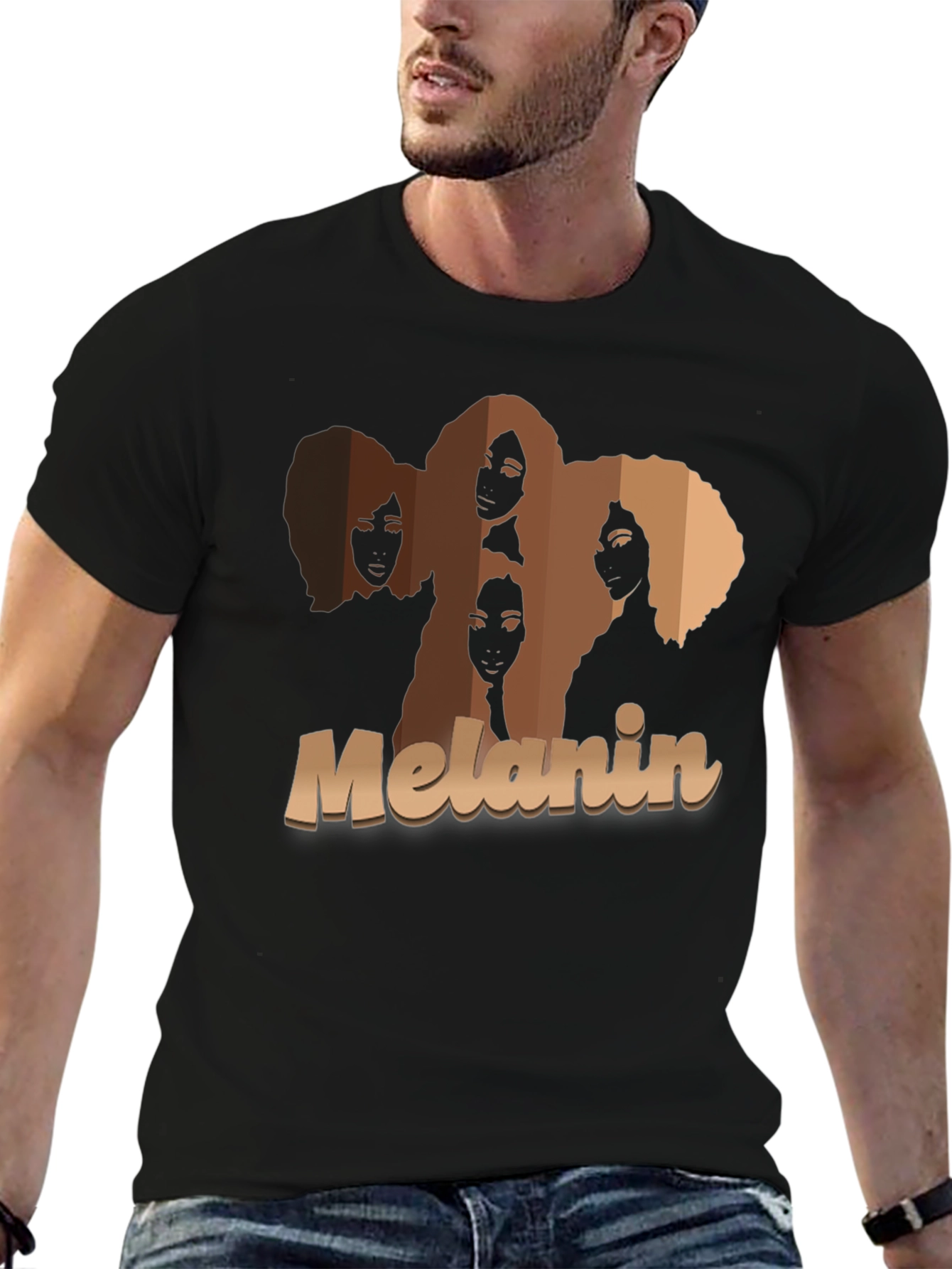 Melanin Womens Graphic T-Shirt - Black Pride Tee