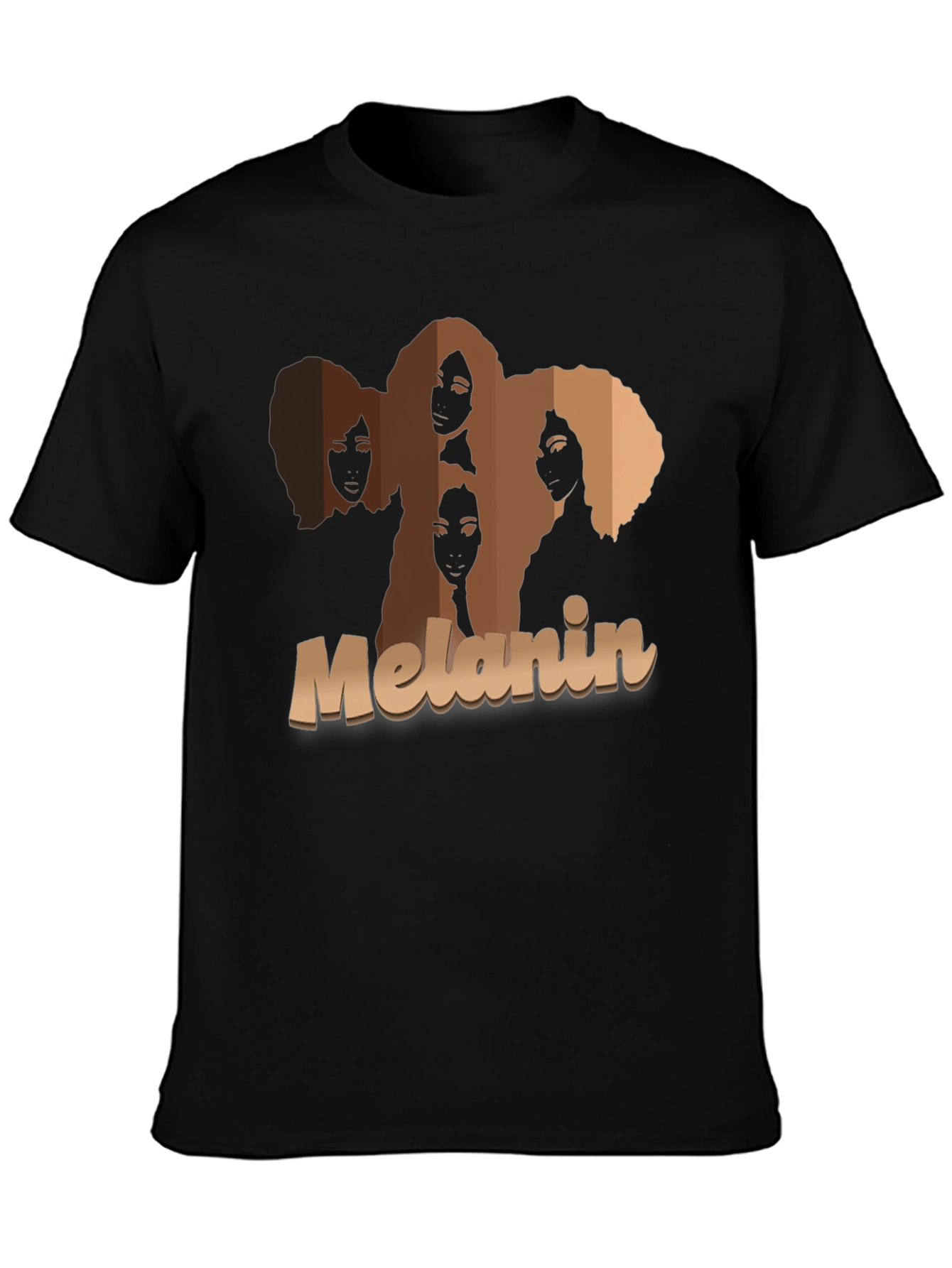 Melanin Womens Graphic T-Shirt - Black Pride Tee