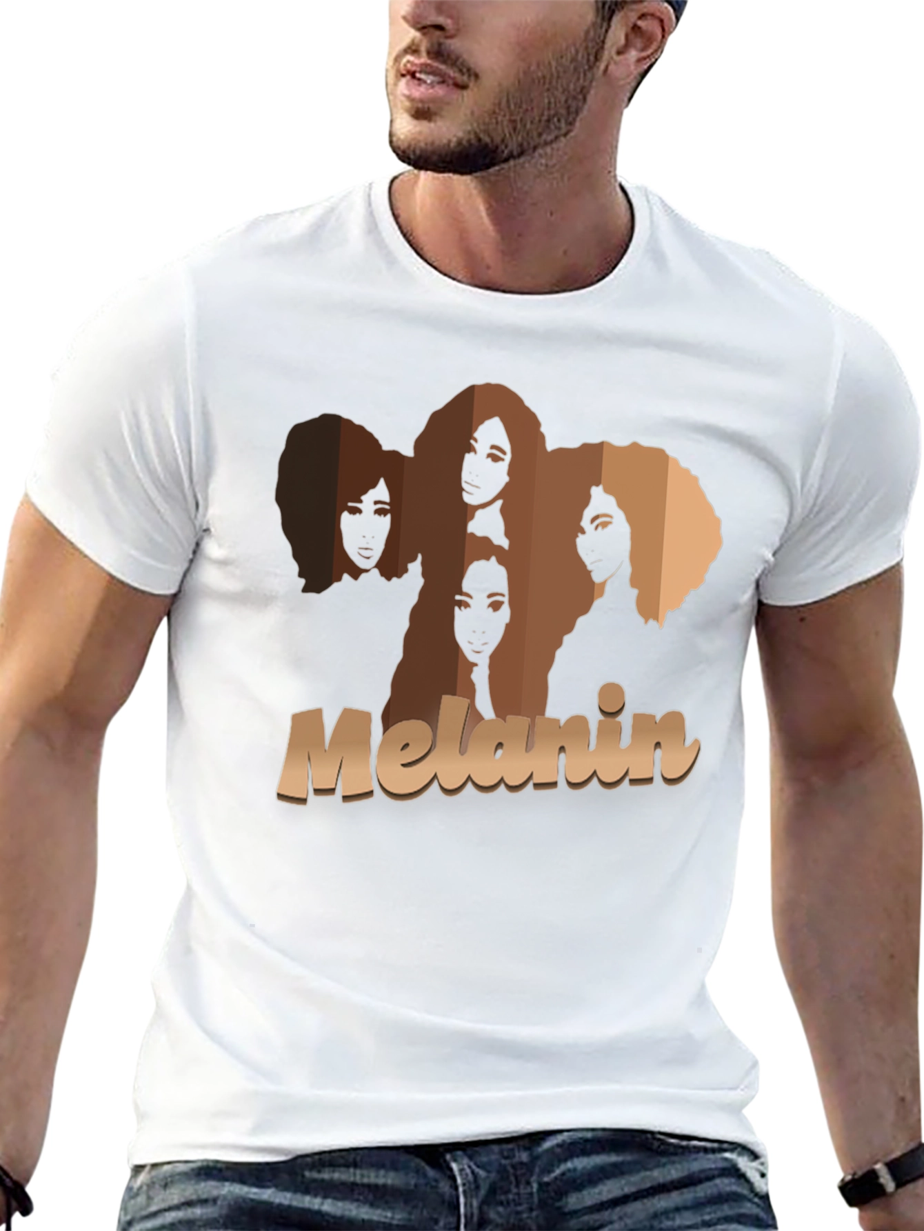 Melanin Womens Graphic T-Shirt - Black Pride Tee