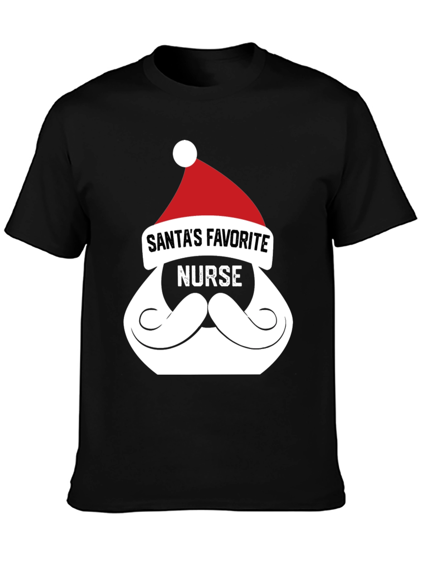 Santas Favorite Nurse T-Shirt - Christmas Tee