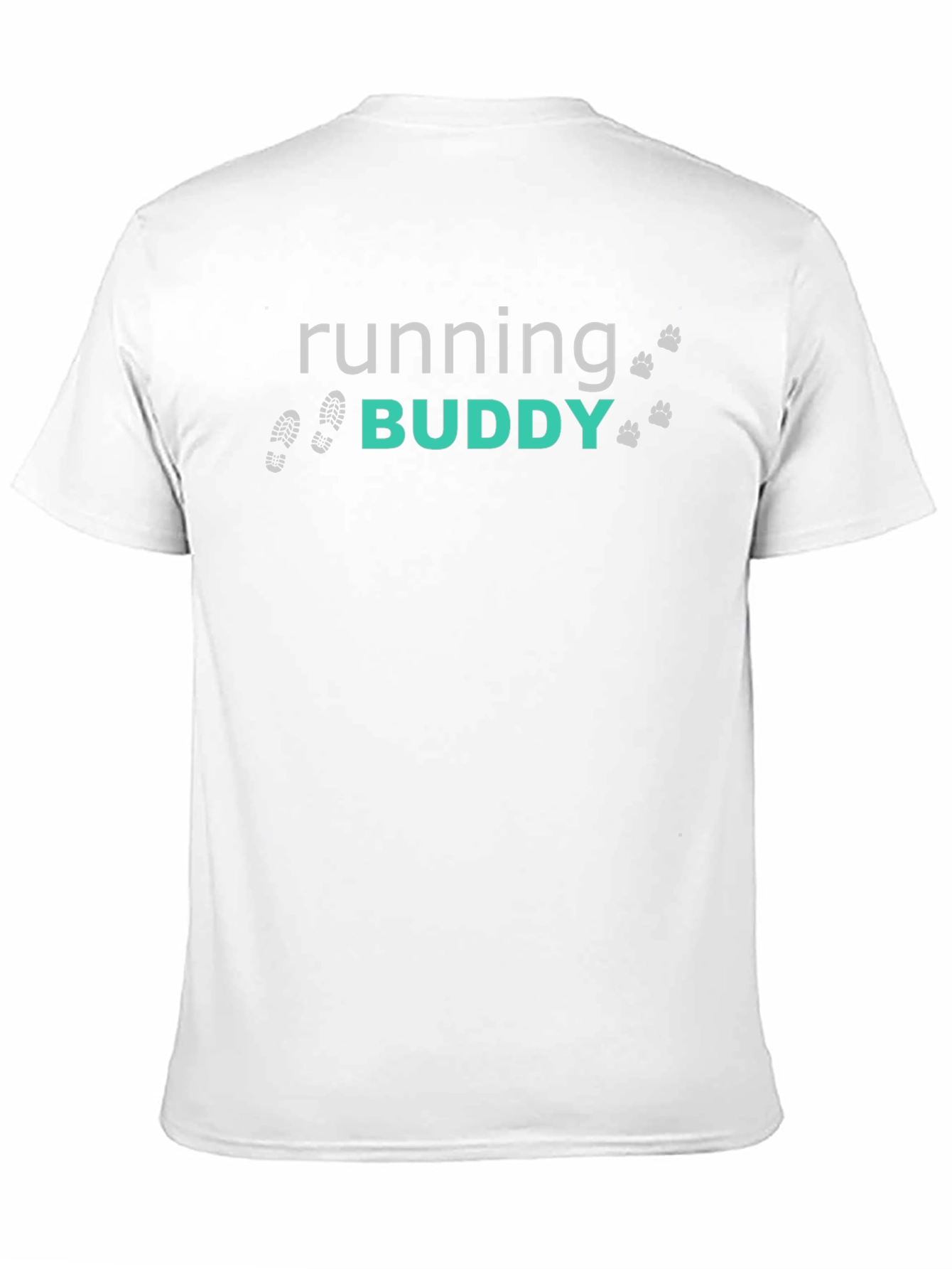 Running Buddy Graphic Tee - Black Cotton Blend