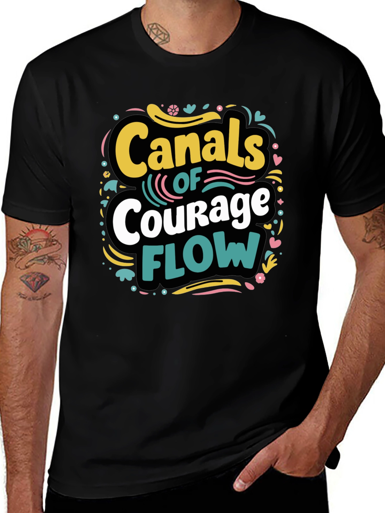 Canals of Courage Tee - Stylish Graphic T-Shirt