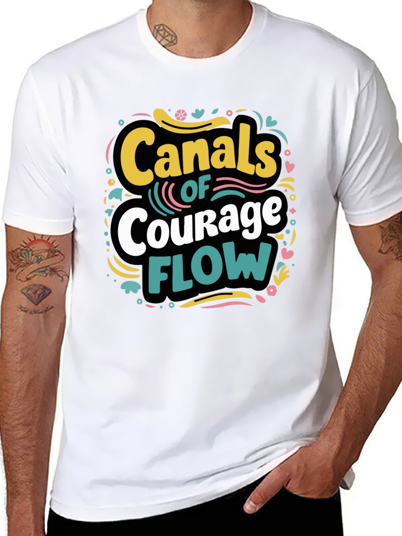 Canals of Courage Tee - Stylish Graphic T-Shirt