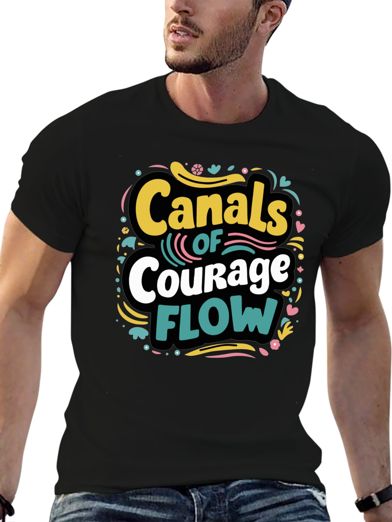 Canals of Courage Tee - Stylish Graphic T-Shirt