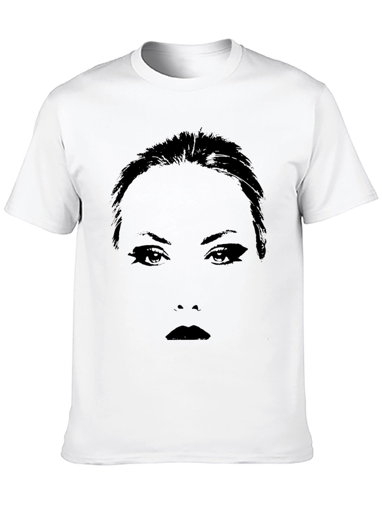 Silhouette Face Graphic Black T-Shirt