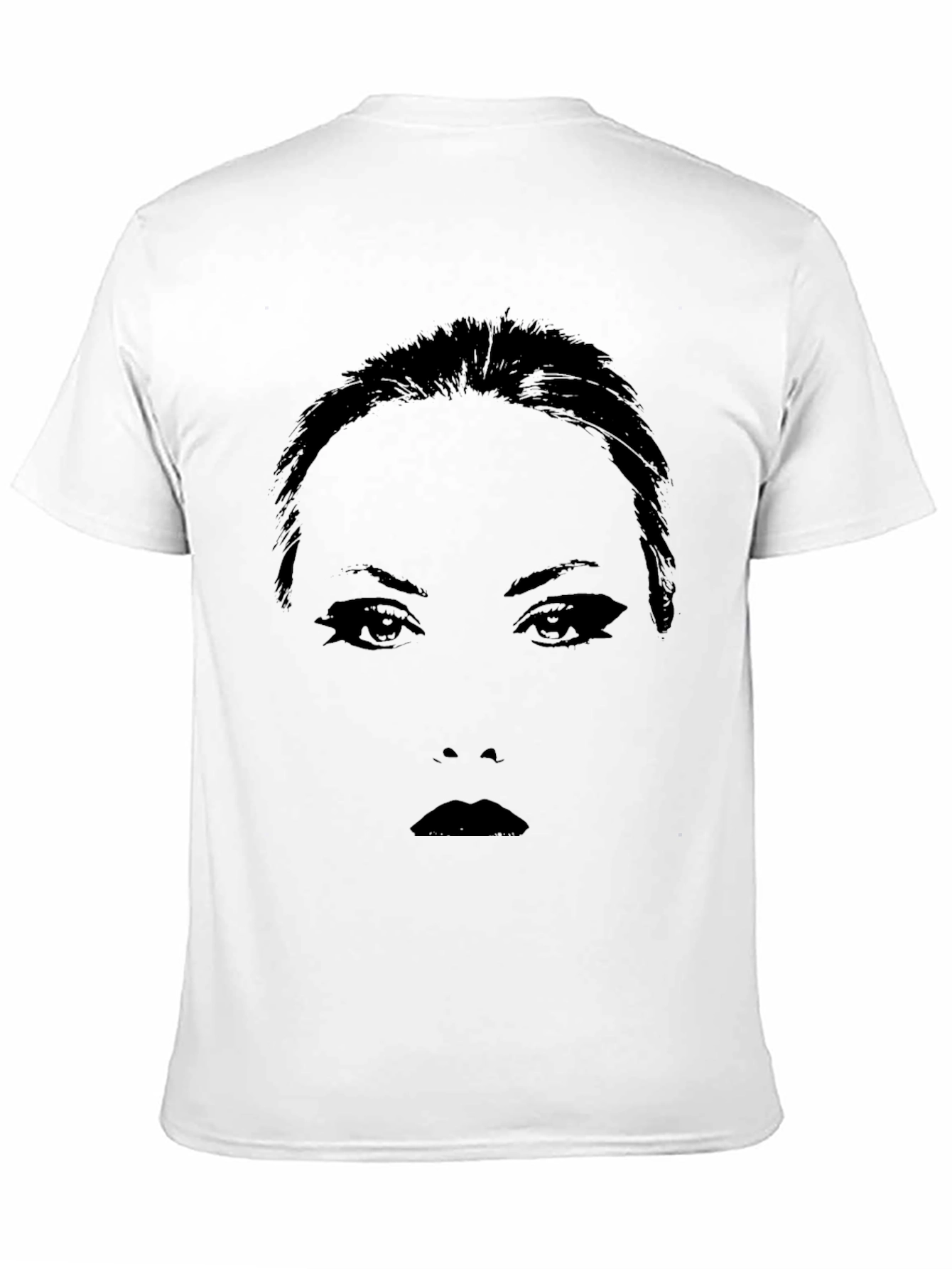 Silhouette Face Graphic Black T-Shirt