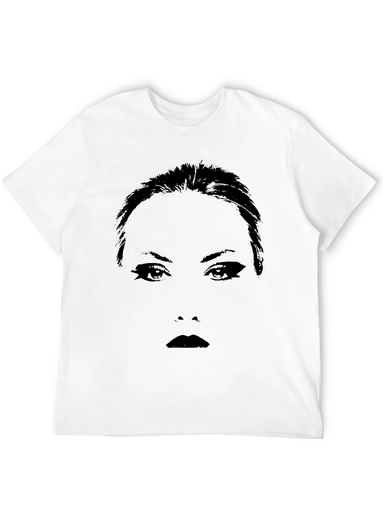 Silhouette Face Graphic Black T-Shirt