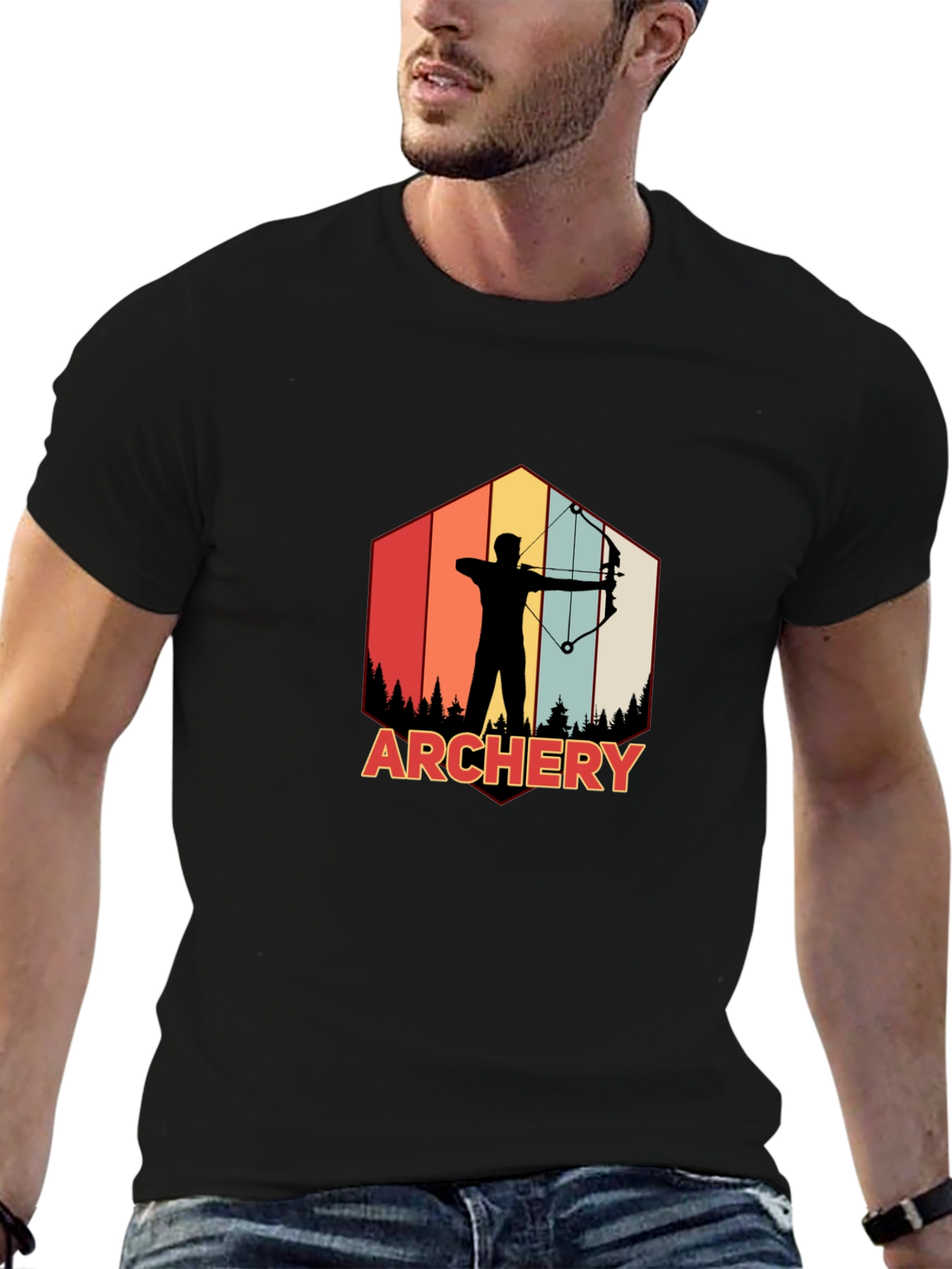 Archery Silhouette Graphic Tee