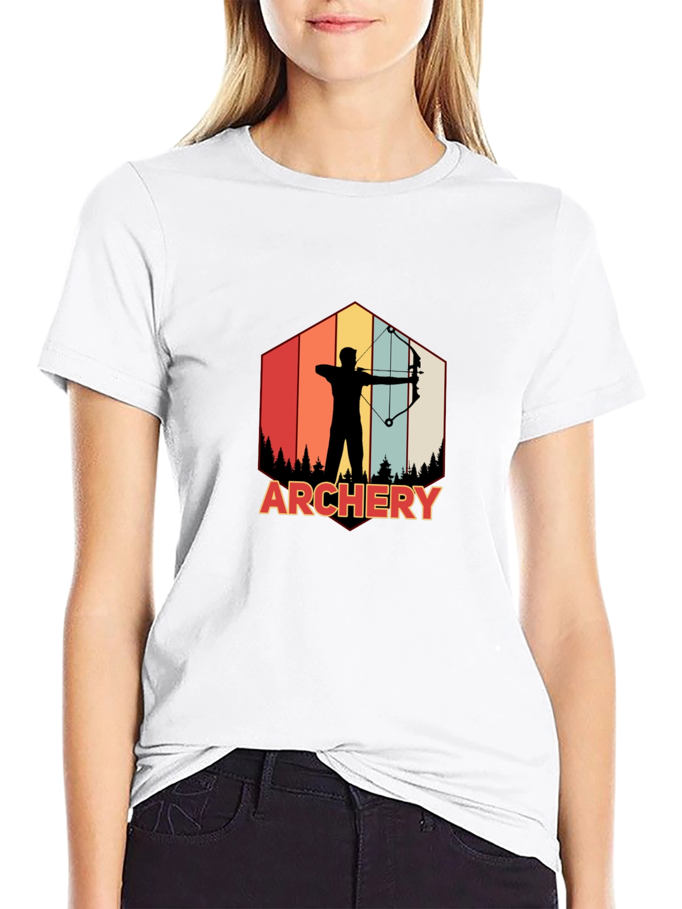 Archery Silhouette Graphic Tee