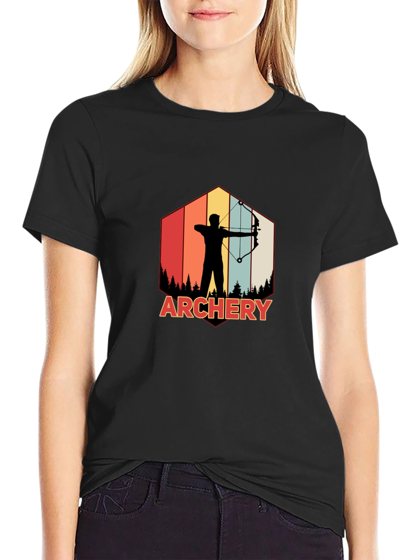 Archery Silhouette Graphic Tee
