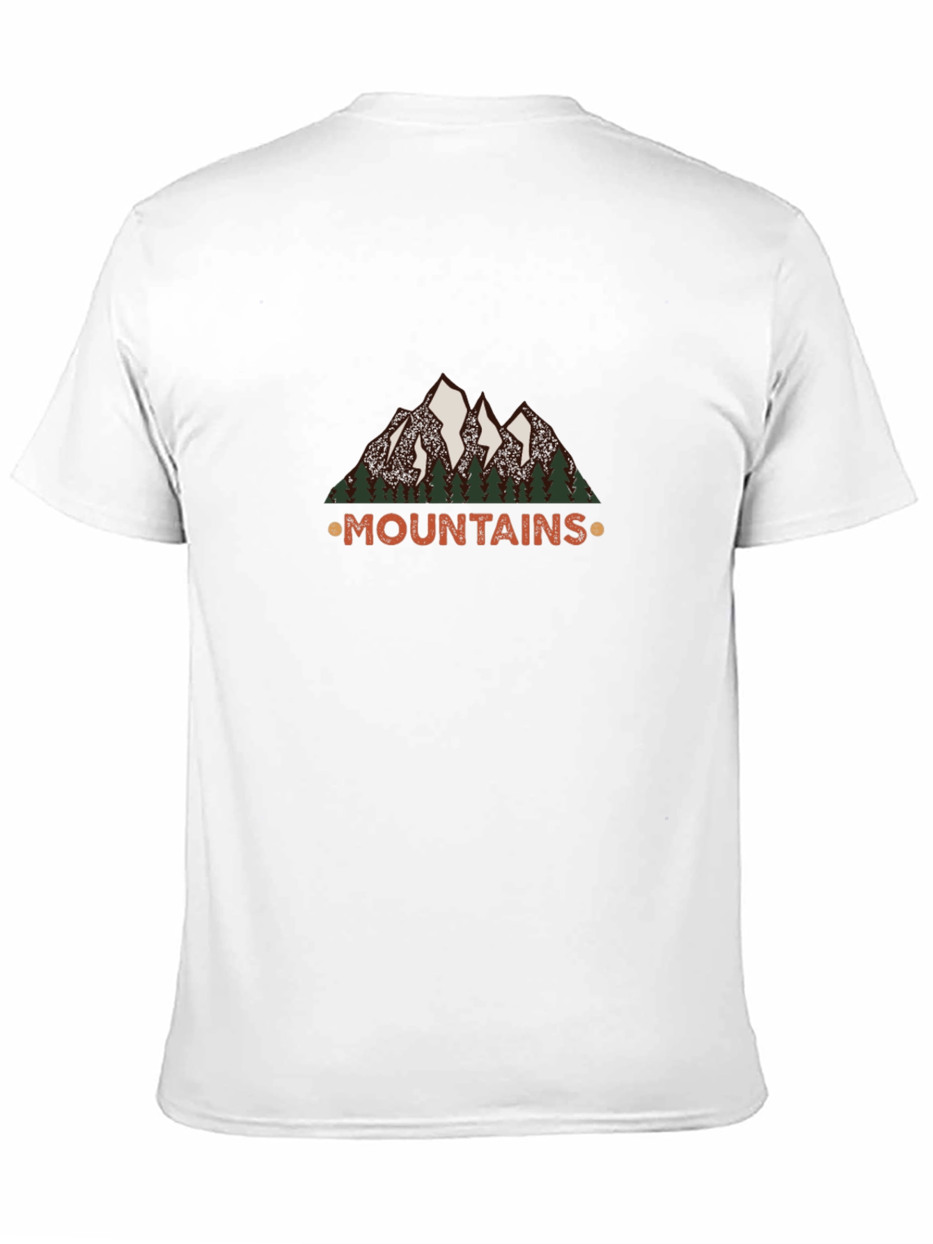 Mountains Graphic Tee - Black Short Sleeve Shirt