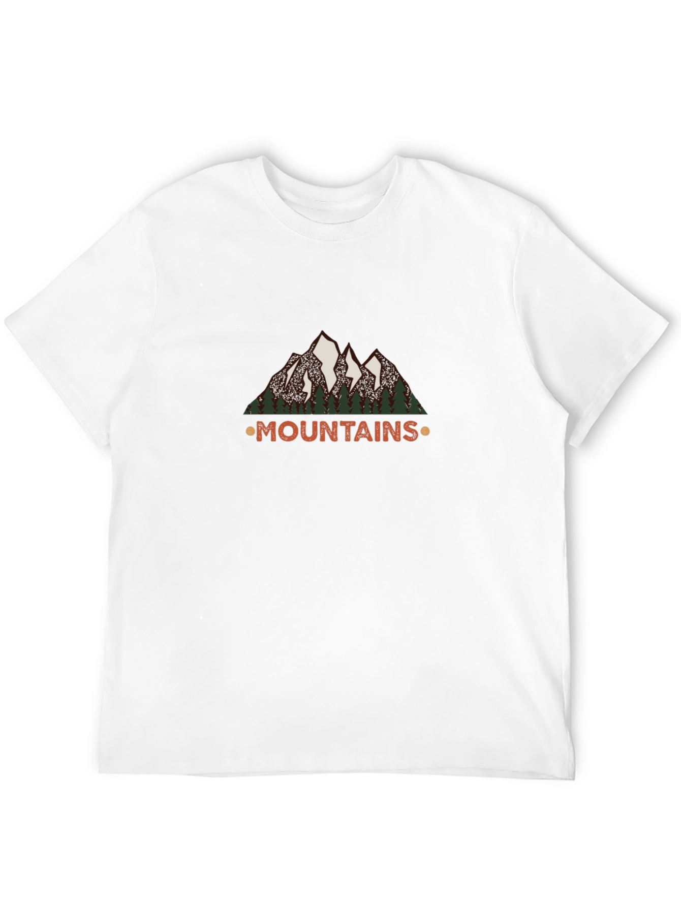 Mountains Graphic Tee - Black Short Sleeve Shirt