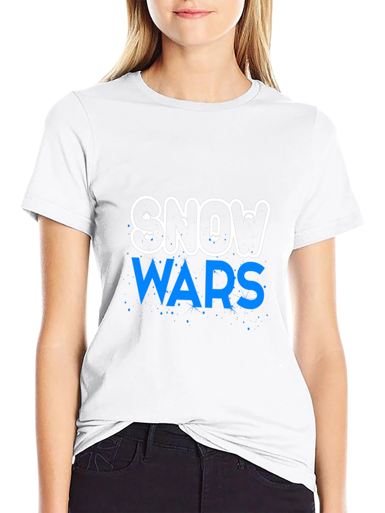 Snow Wars Graphic Print T-Shirt