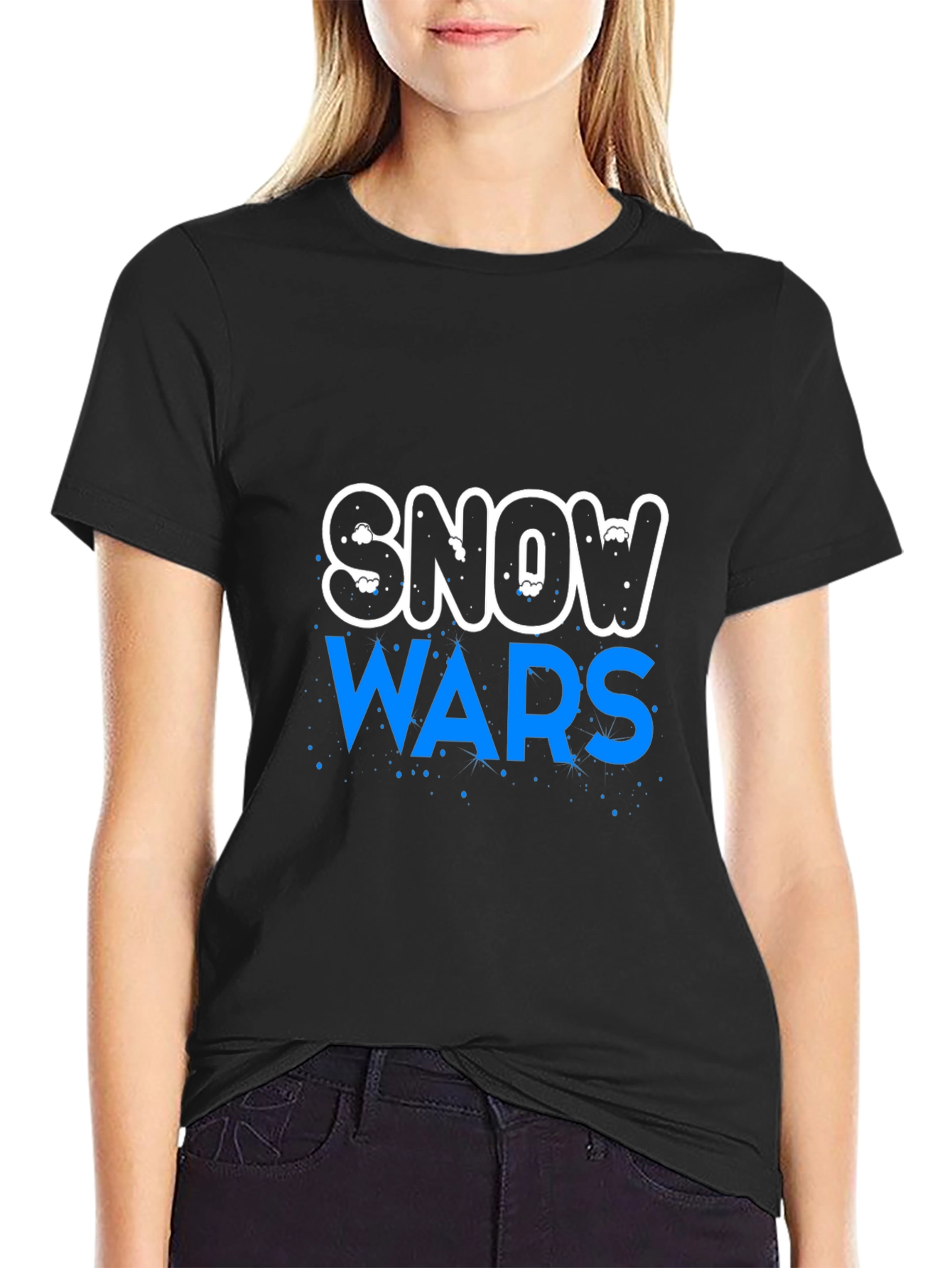 Snow Wars Graphic Print T-Shirt