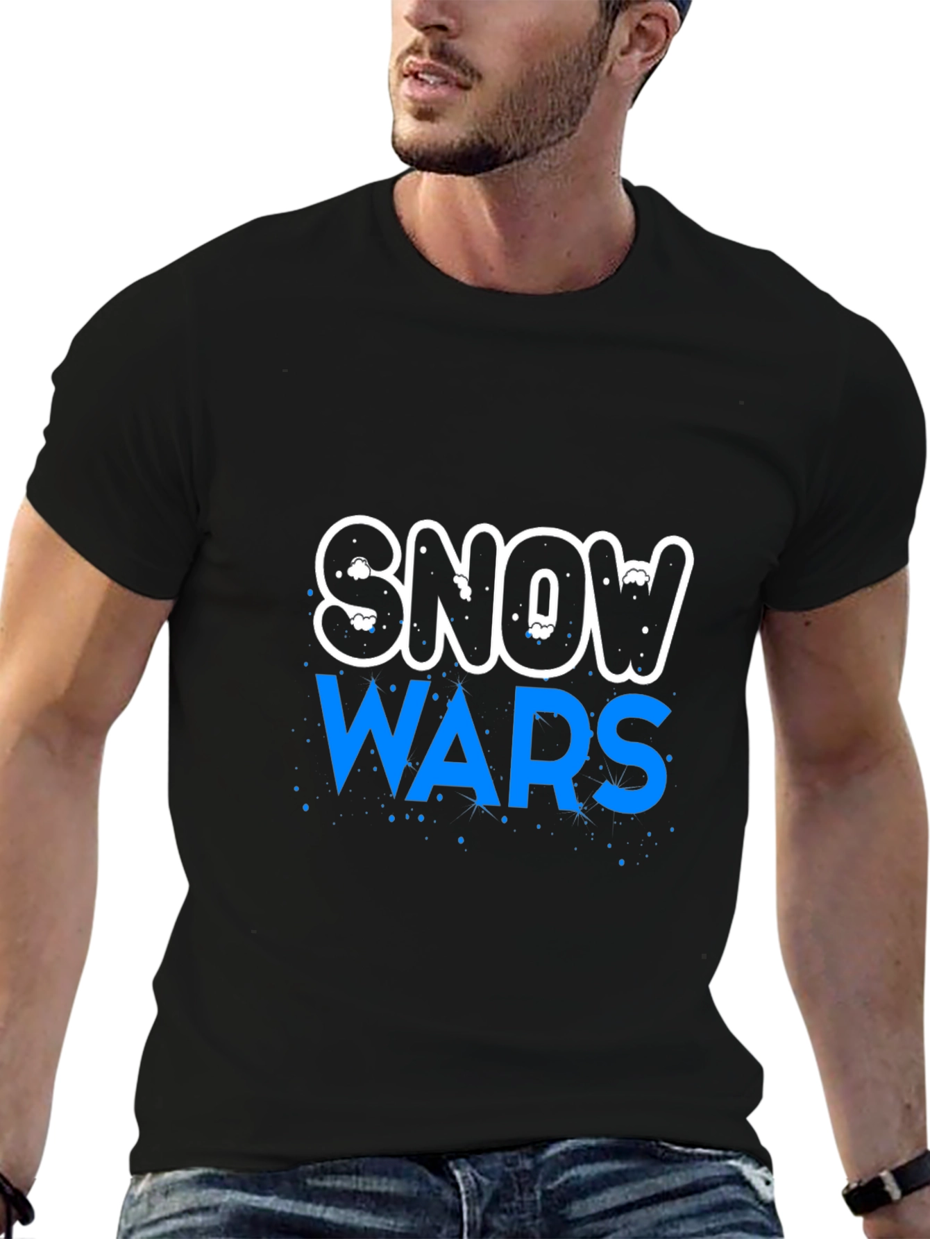 Snow Wars Graphic Print T-Shirt