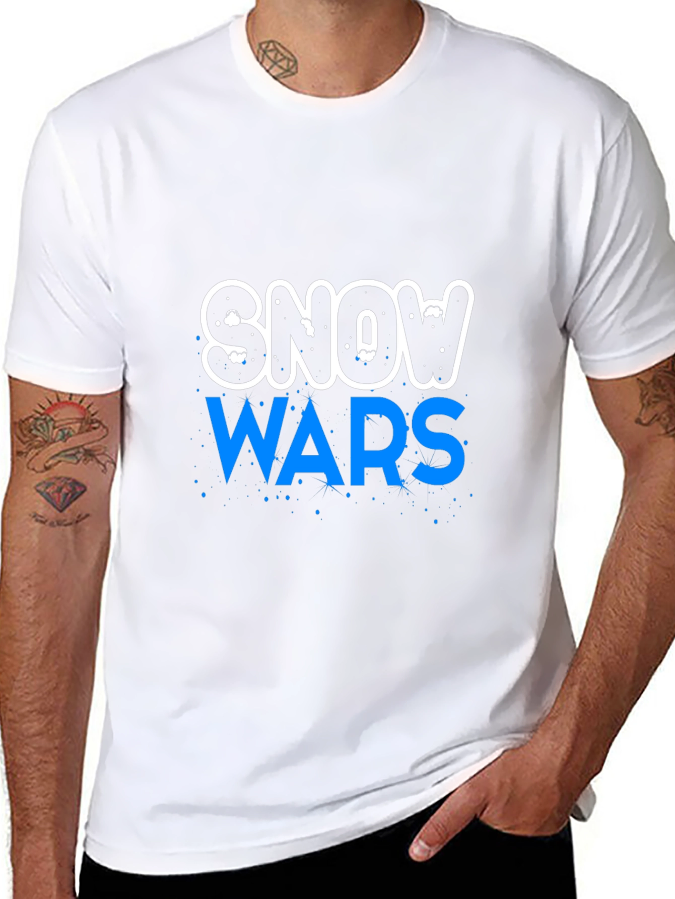 Snow Wars Graphic Print T-Shirt