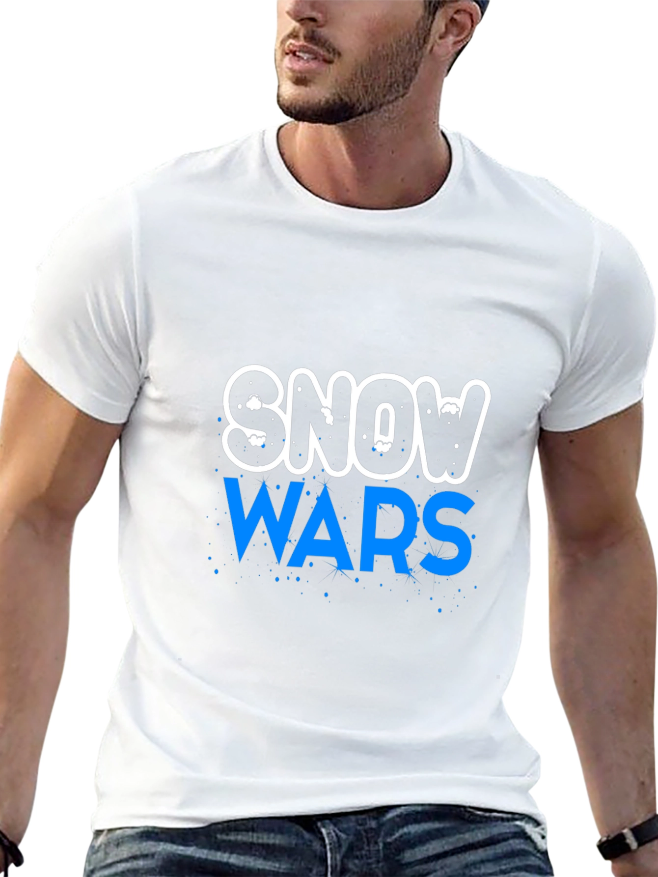 Snow Wars Graphic Print T-Shirt