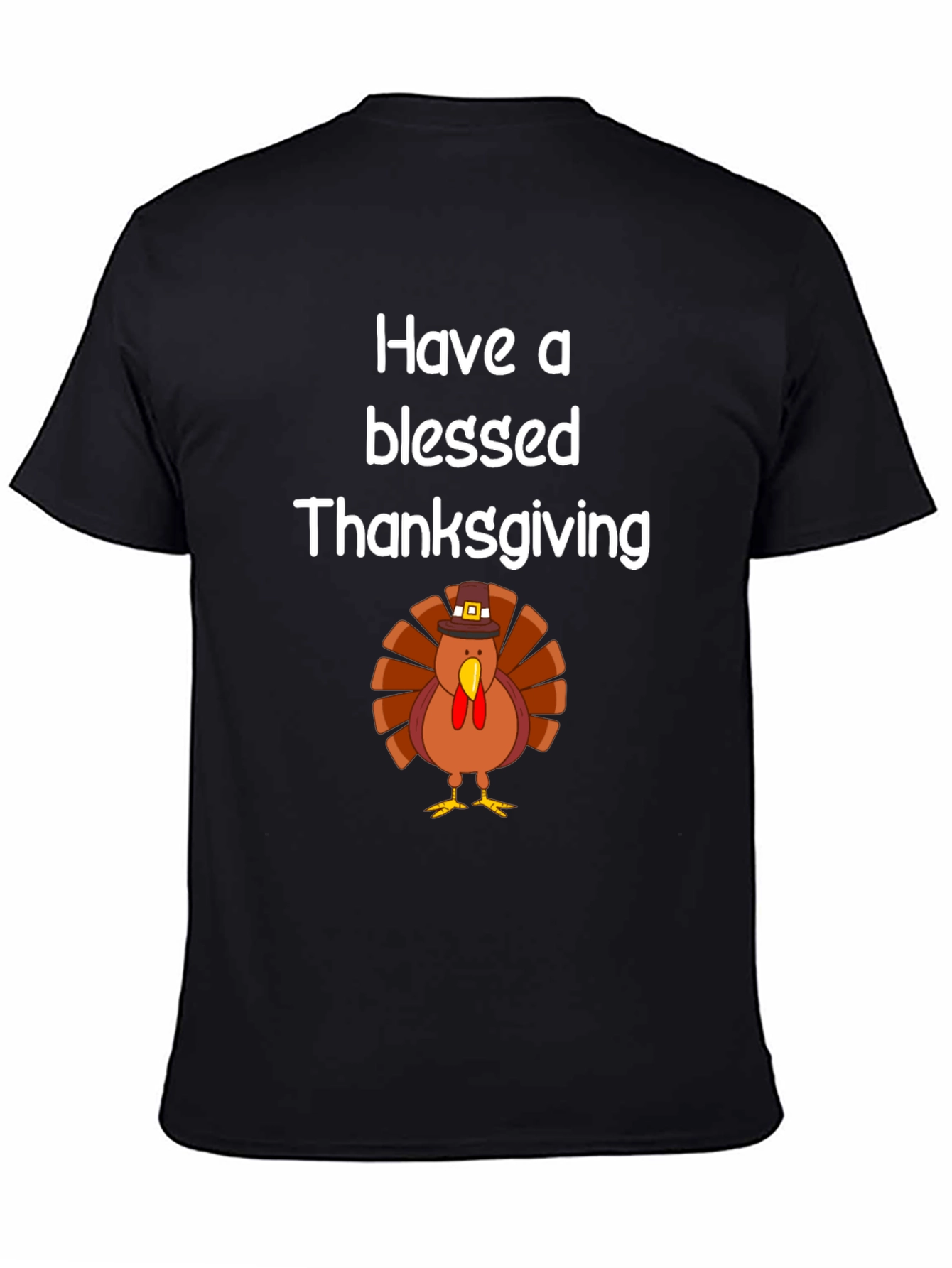 Blessed Thanksgiving Turkey Graphic T-Shirt