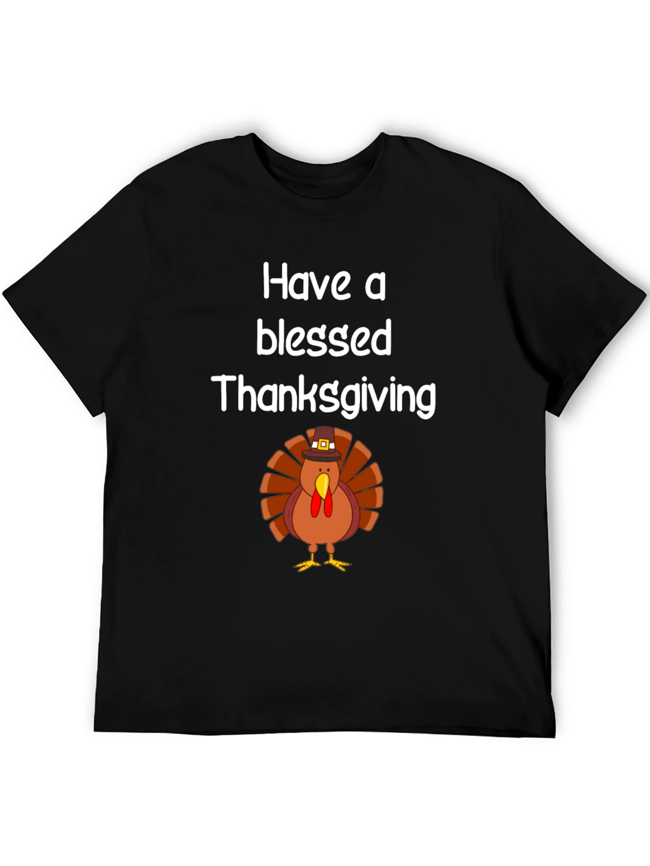 Blessed Thanksgiving Turkey Graphic T-Shirt
