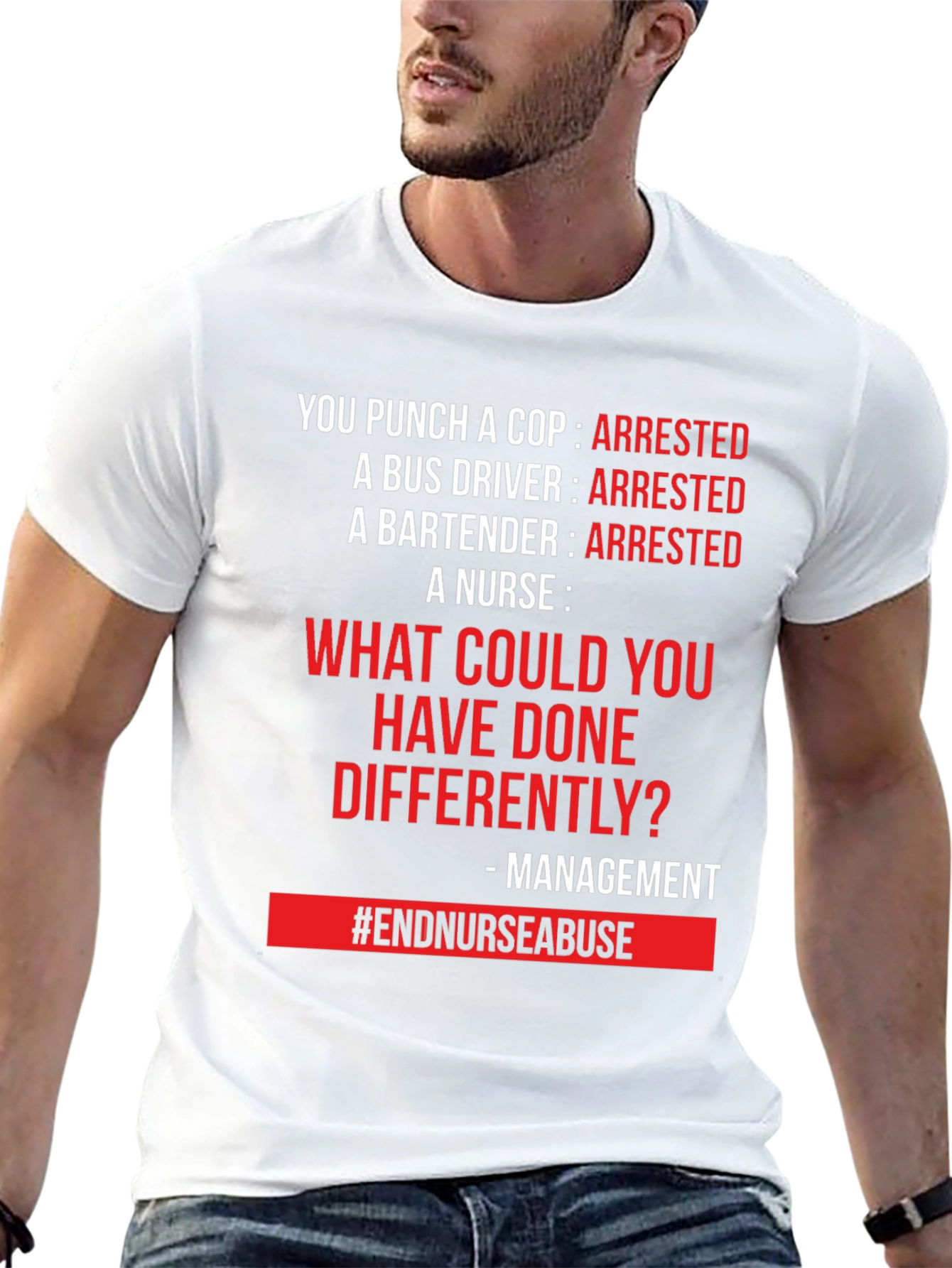 End Nurse Abuse T-Shirt - Management