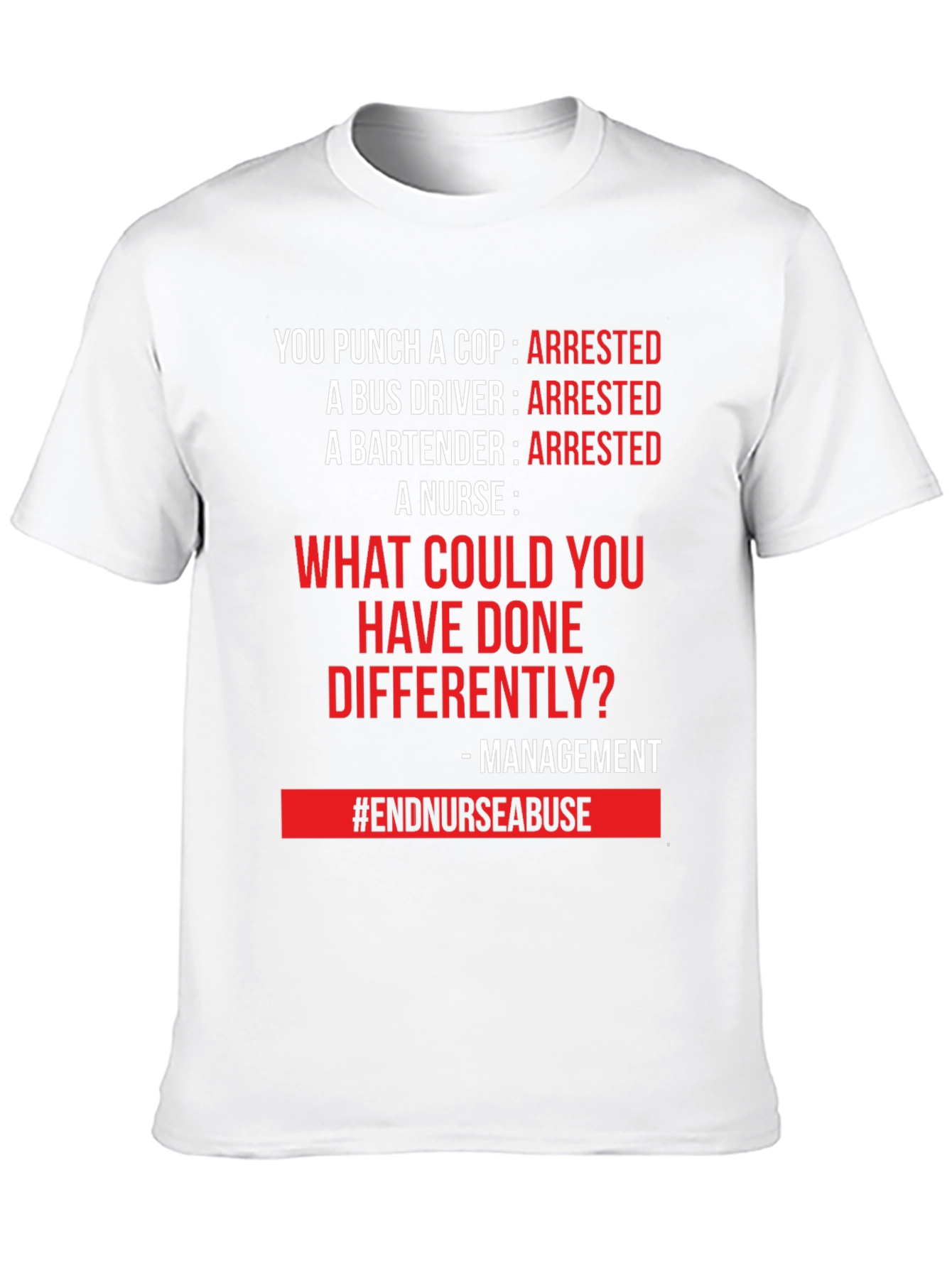 End Nurse Abuse T-Shirt - Management