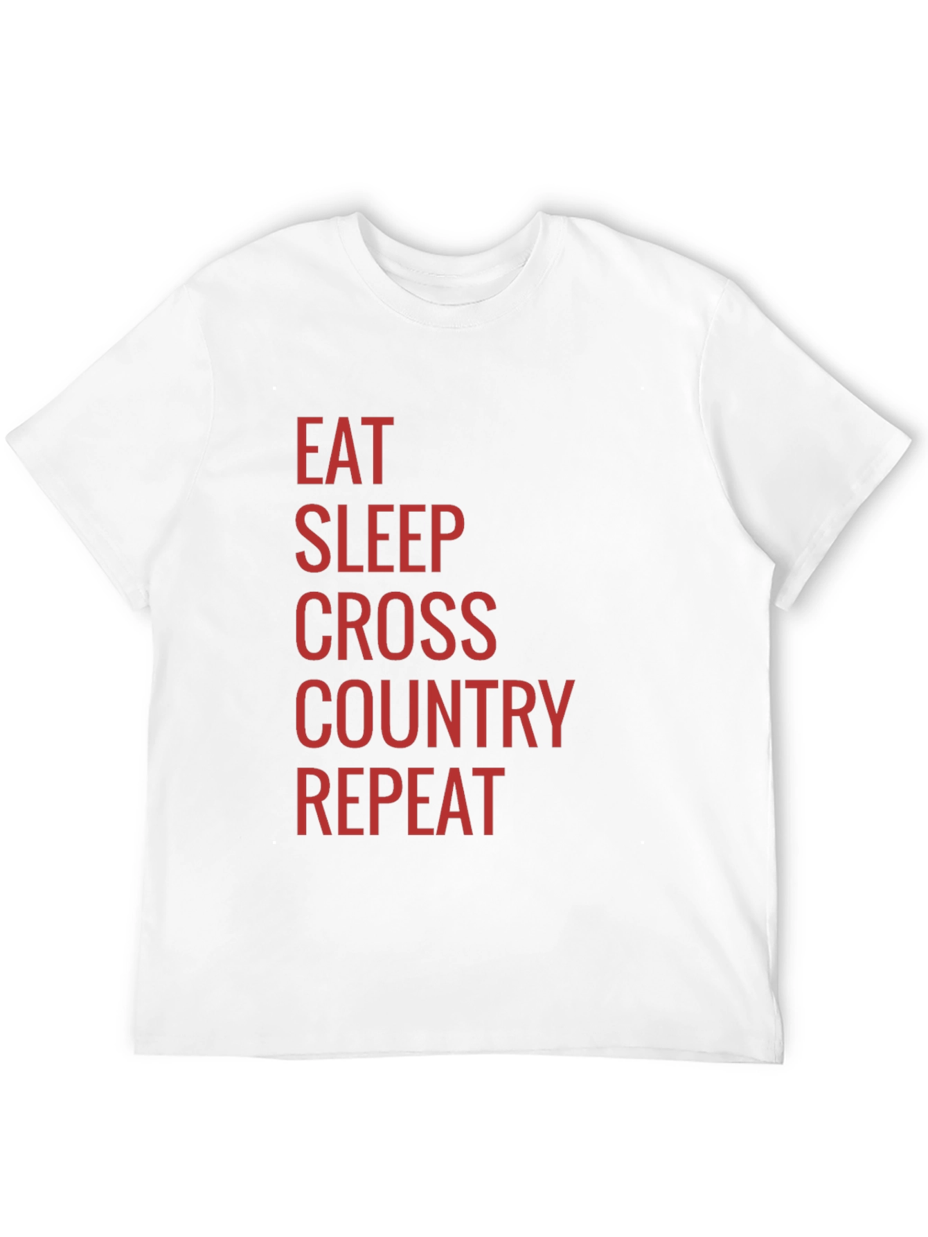 Eat Sleep Cross Country Repeat Black T-Shirt
