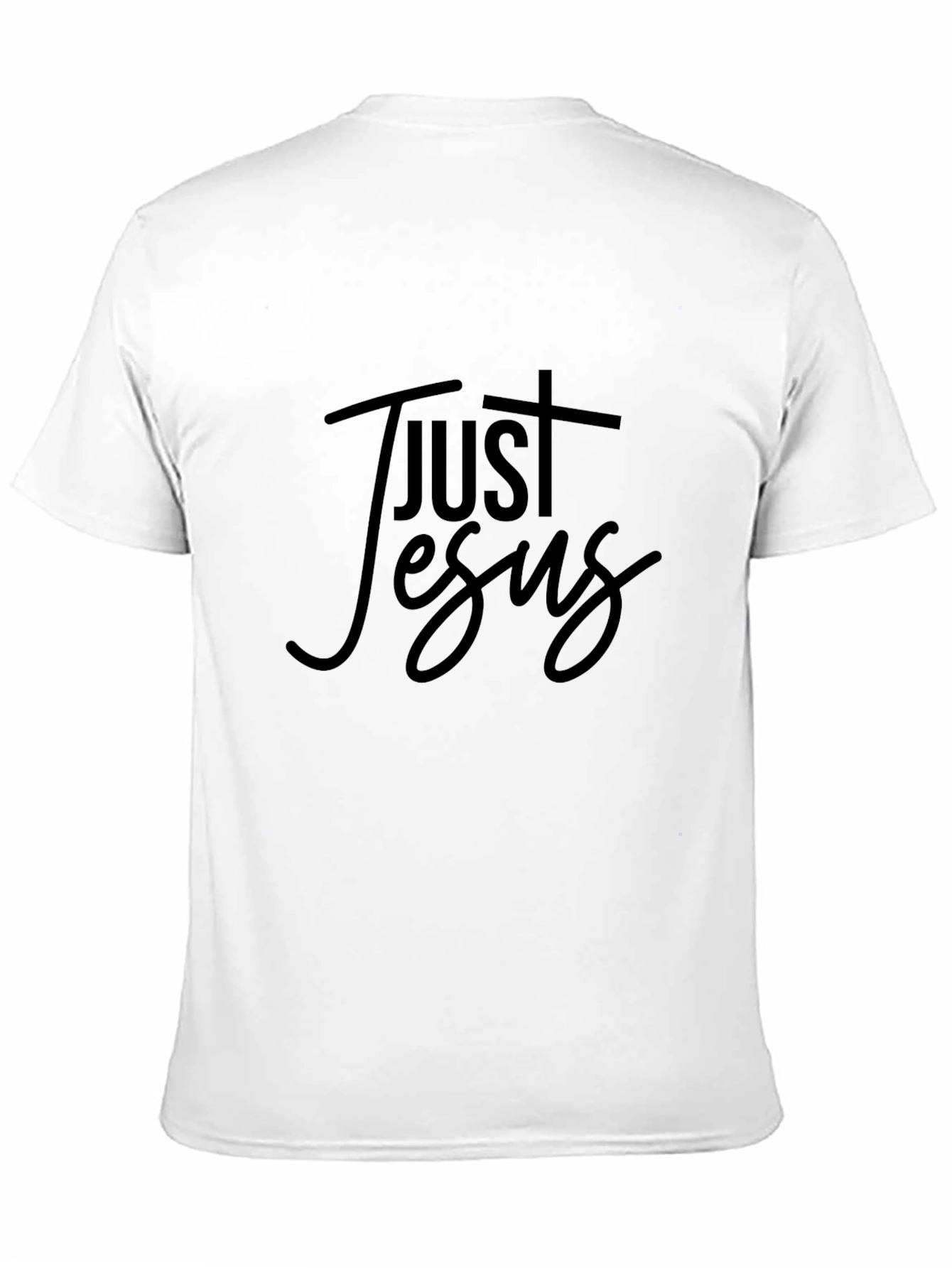 Just Jesus Black Graphic Tee