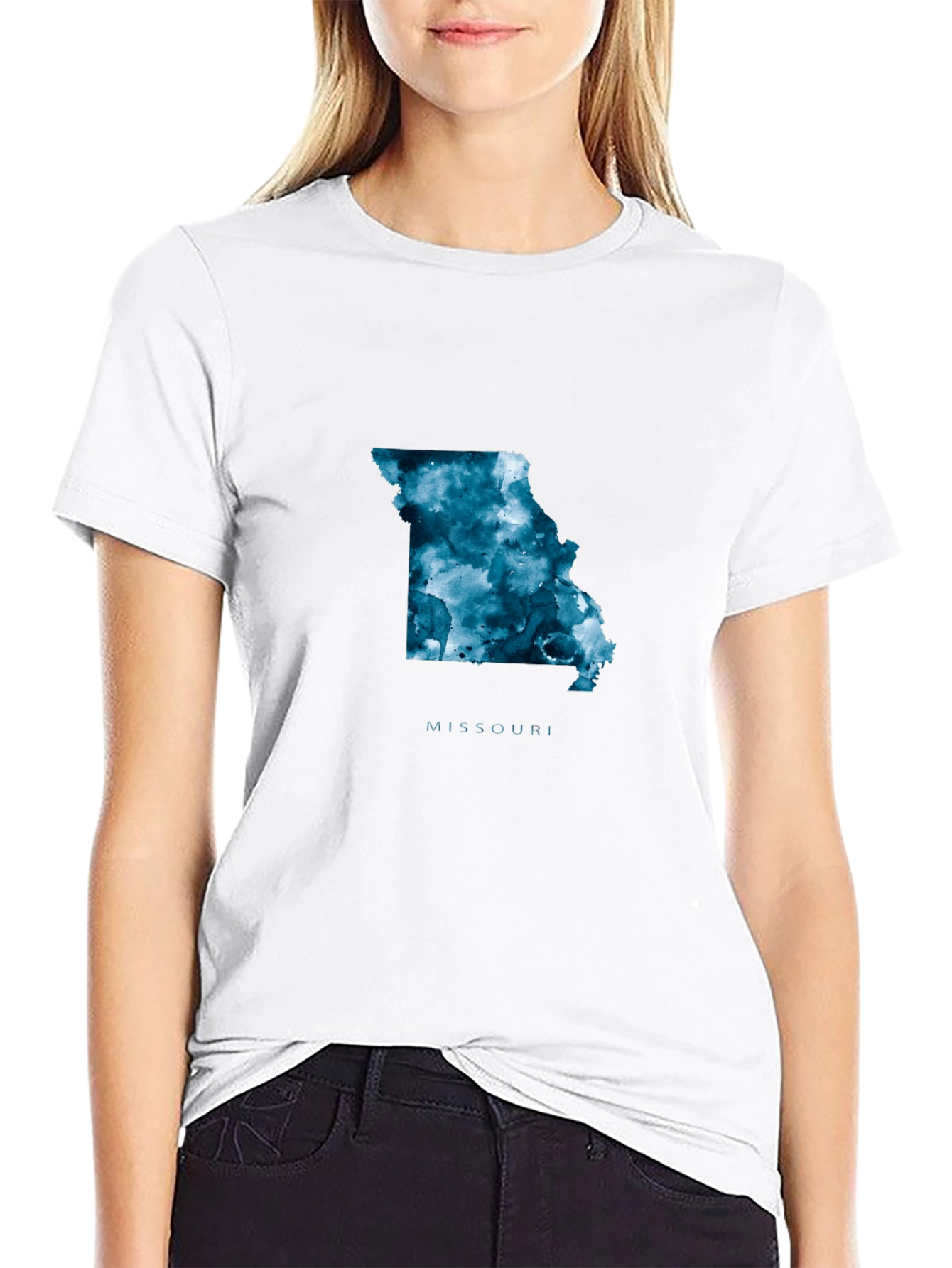 Missouri State T-Shirt - Abstract Map Tee