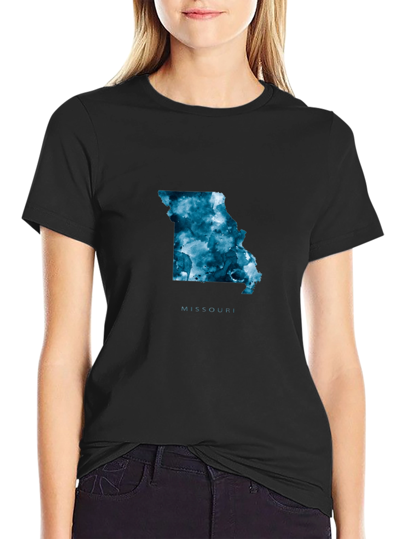 Missouri State T-Shirt - Abstract Map Tee
