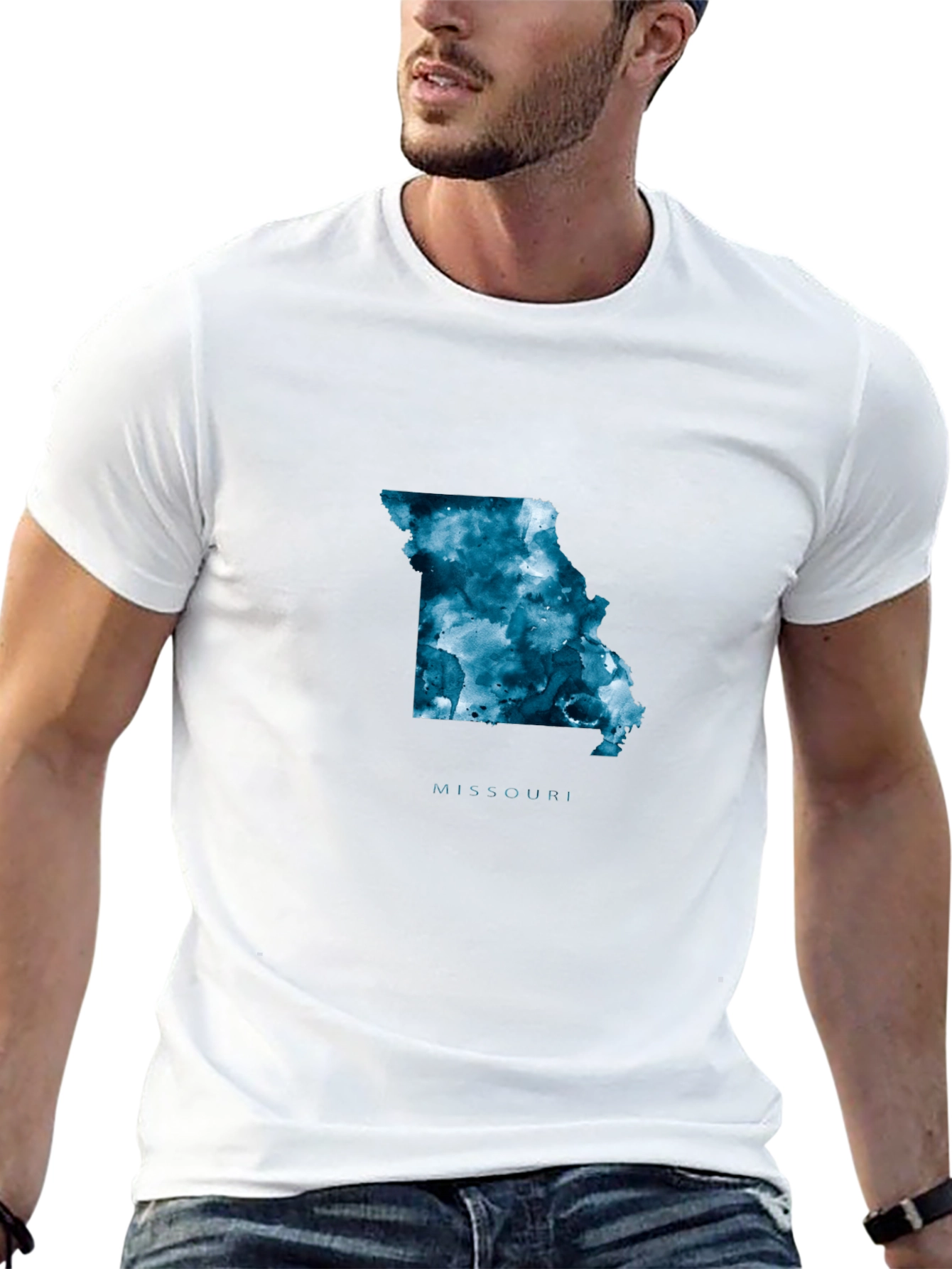 Missouri State T-Shirt - Abstract Map Tee