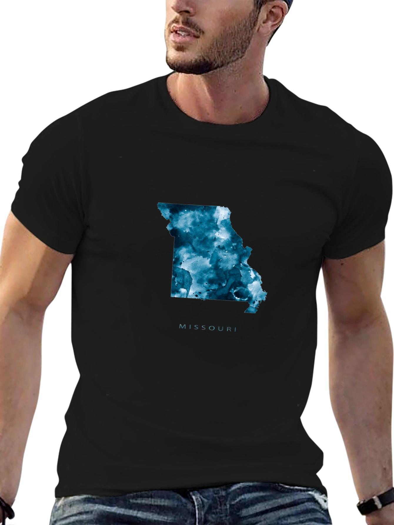 Missouri State T-Shirt - Abstract Map Tee