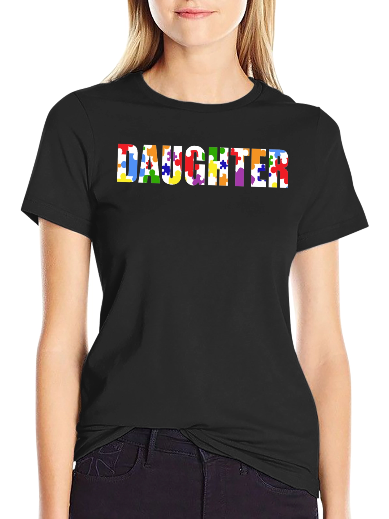 Autism Awareness Daughter Puzzle Piece T-Shirt