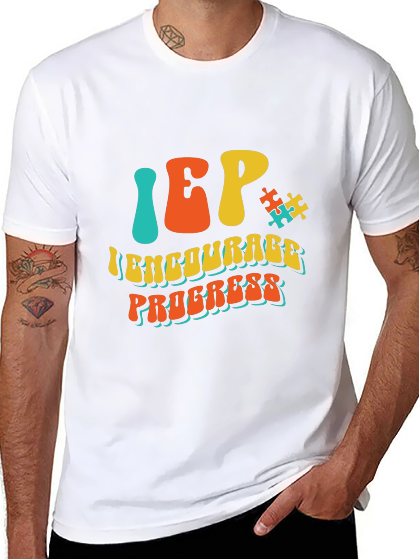 IEP Encourage Progress Autism Awareness T-Shirt