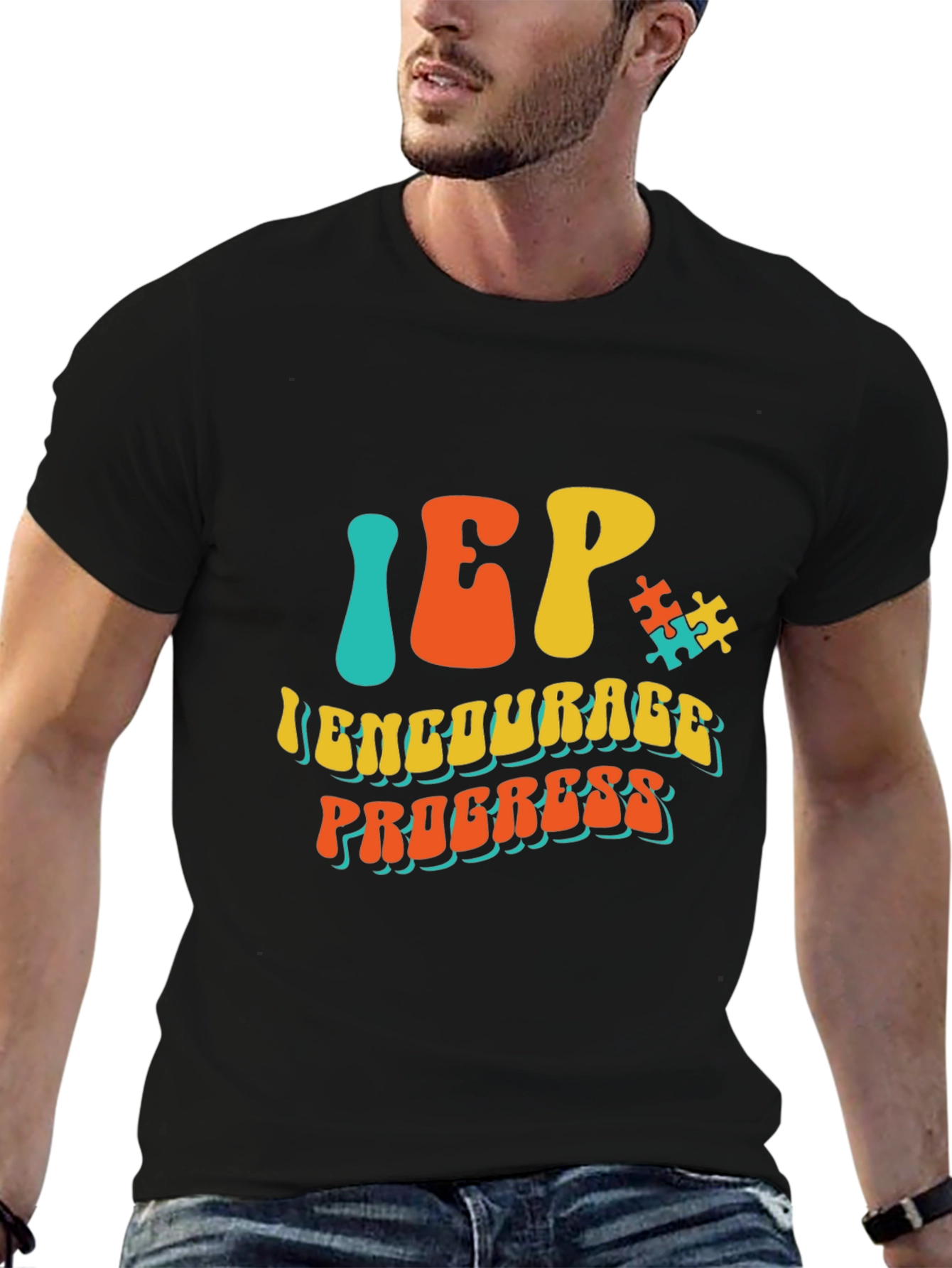 IEP Encourage Progress Autism Awareness T-Shirt