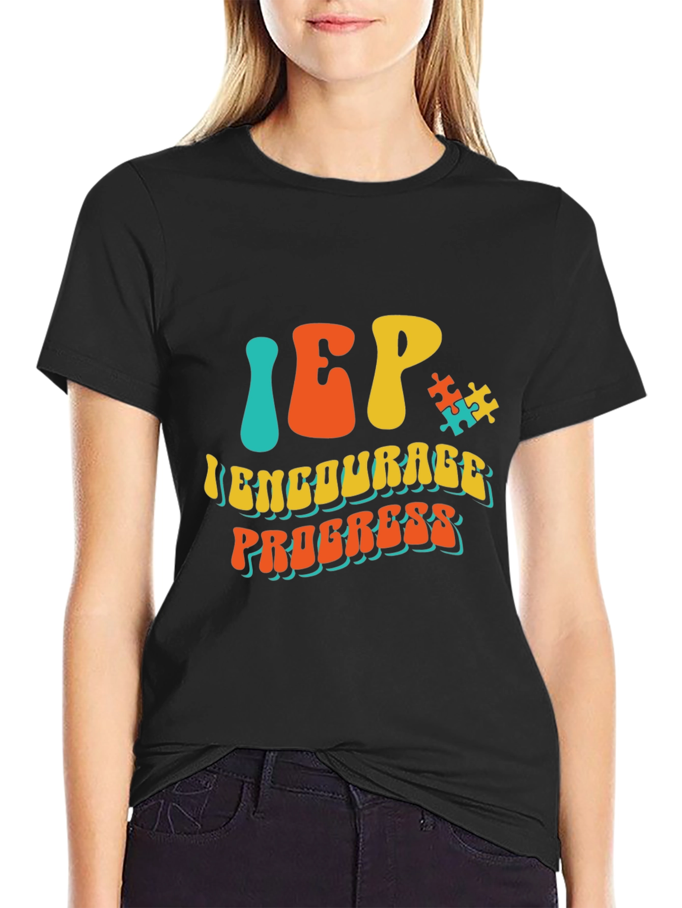 IEP Encourage Progress Autism Awareness T-Shirt