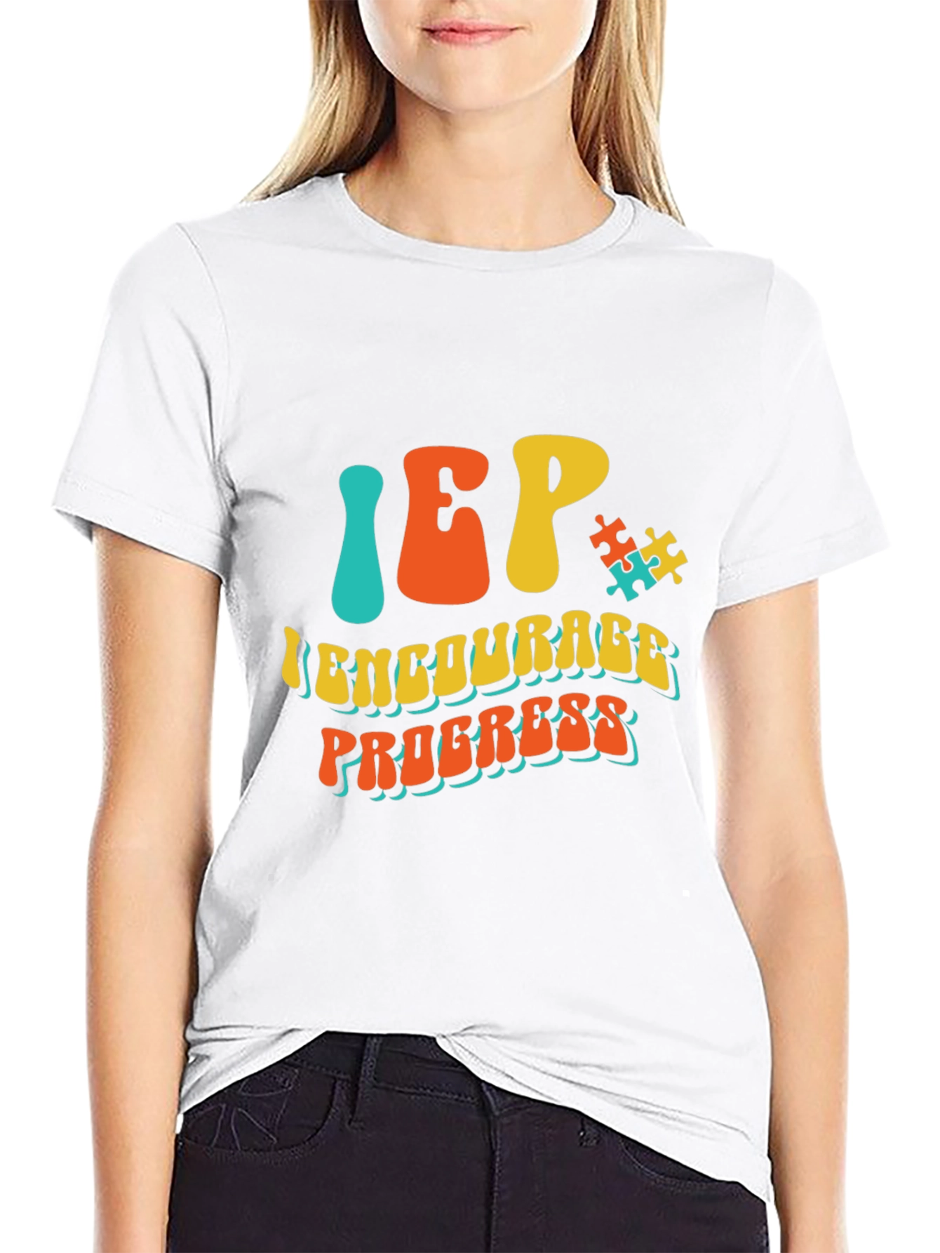 IEP Encourage Progress Autism Awareness T-Shirt