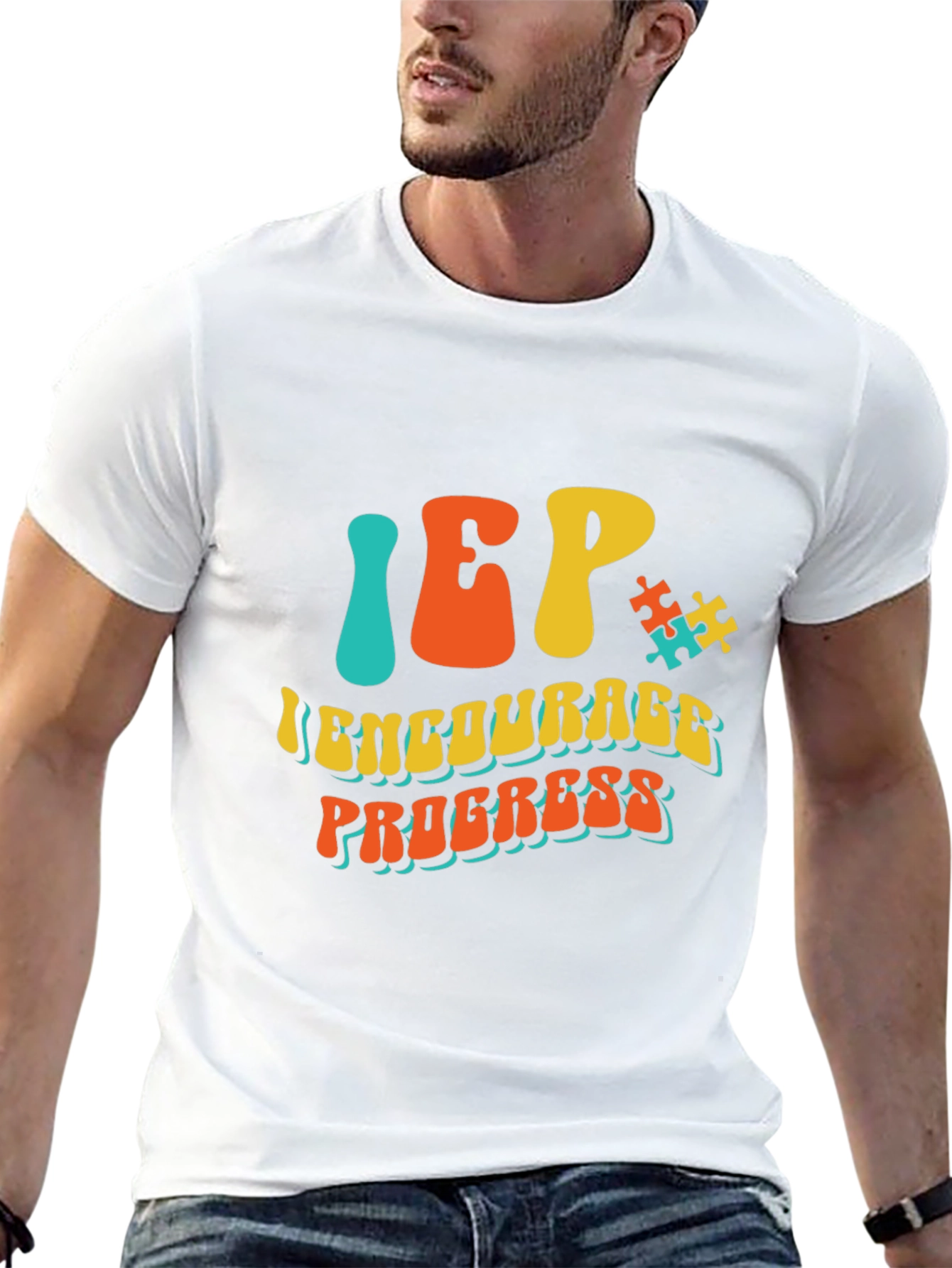 IEP Encourage Progress Autism Awareness T-Shirt