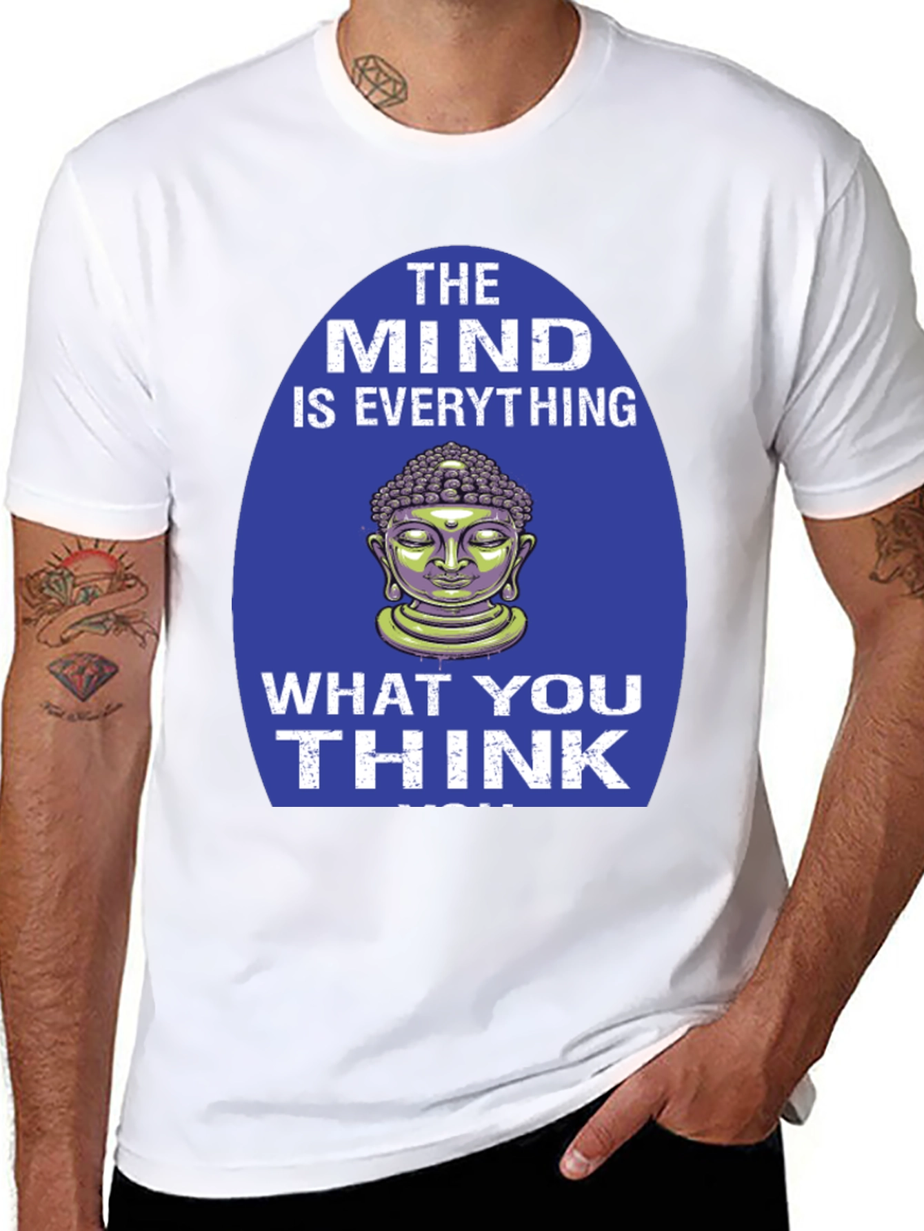 Mind is Everything Buddha Graphic T-Shirt
