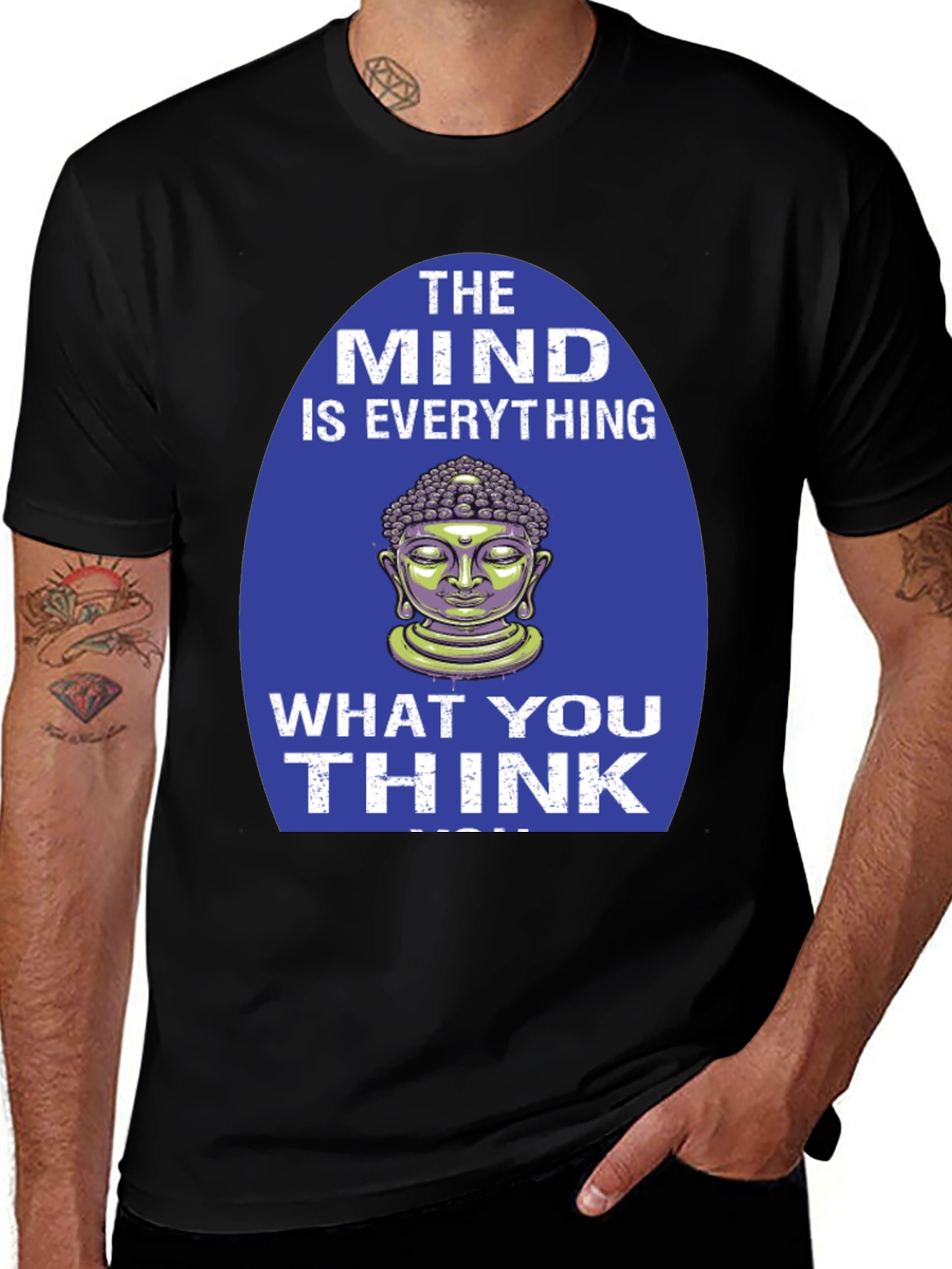 Mind is Everything Buddha Graphic T-Shirt