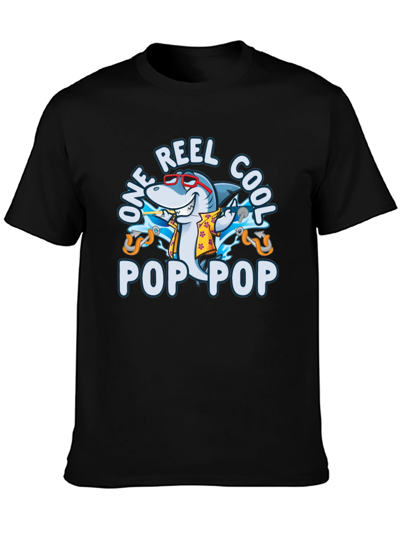 Cool Pop Pop Shark T-Shirt