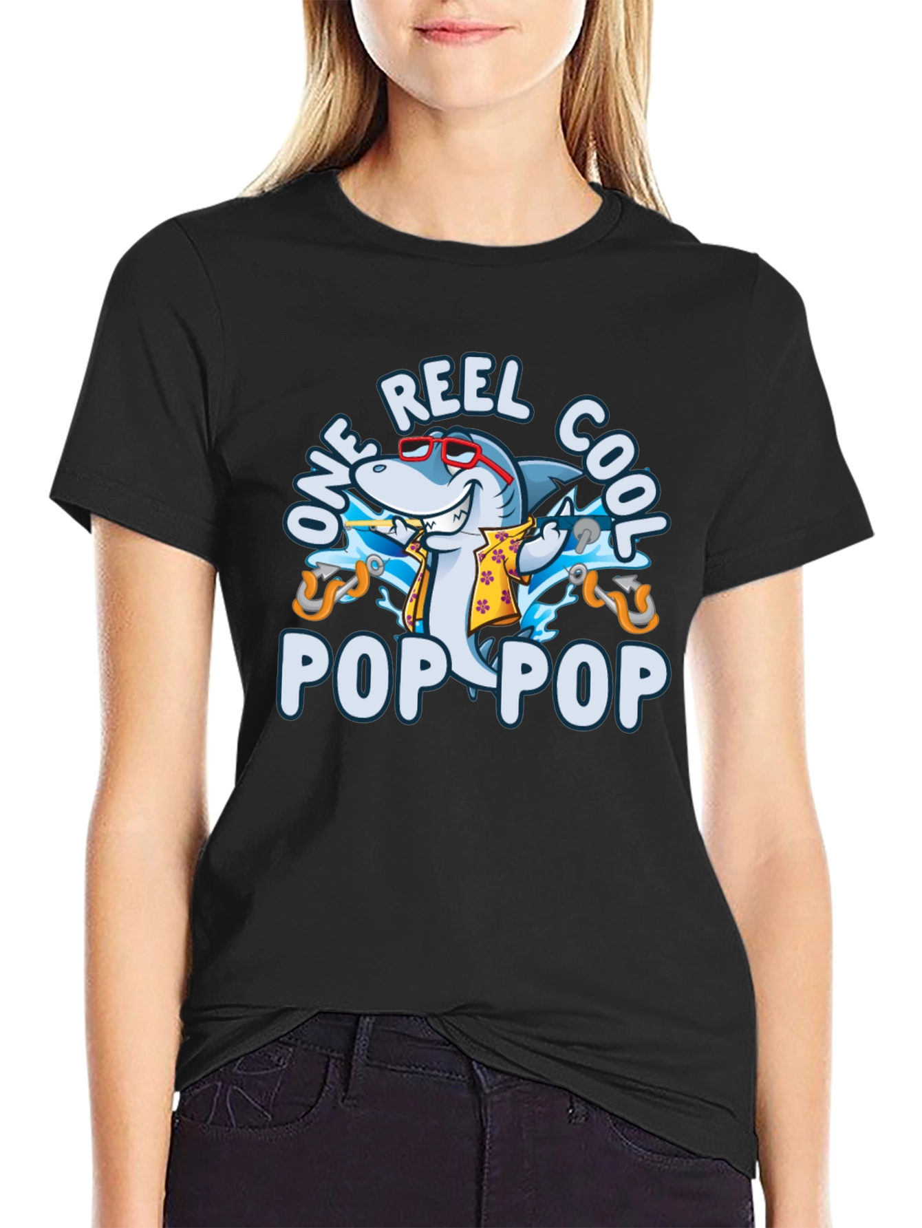 Cool Pop Pop Shark T-Shirt