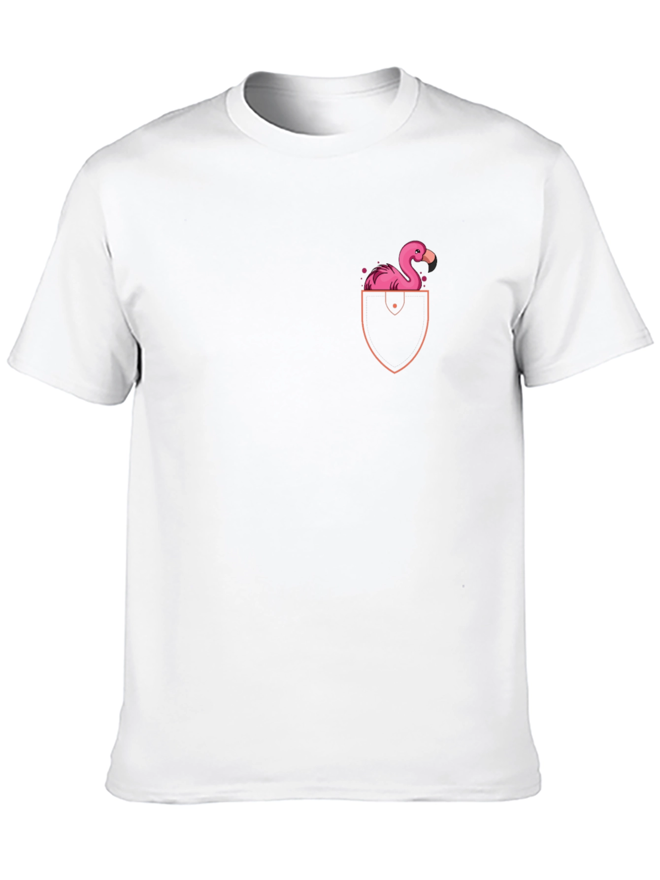 Flamingo Pocket Tee - Casual Style