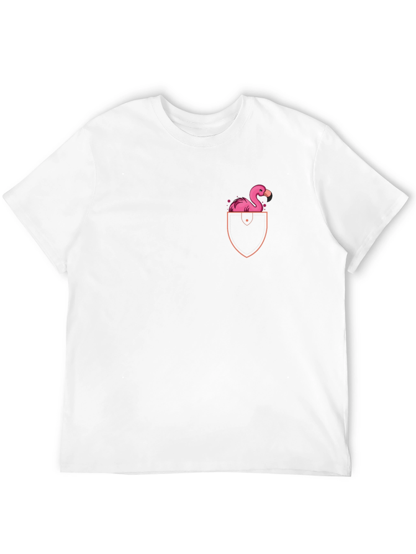 Flamingo Pocket Tee - Casual Style
