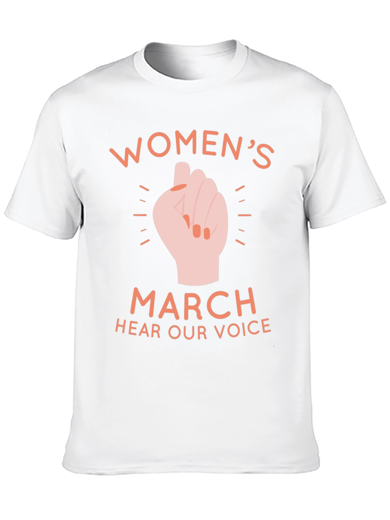 Womens March Fist Graphic T-Shirt