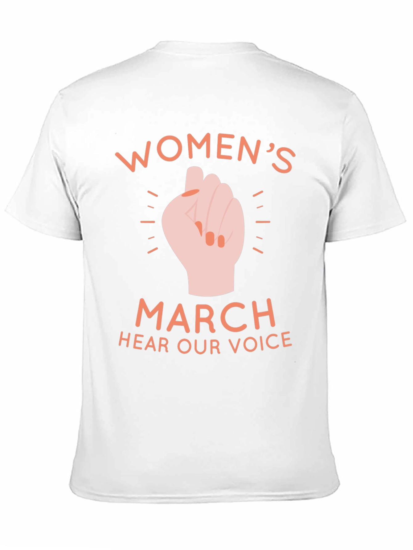 Womens March Fist Graphic T-Shirt