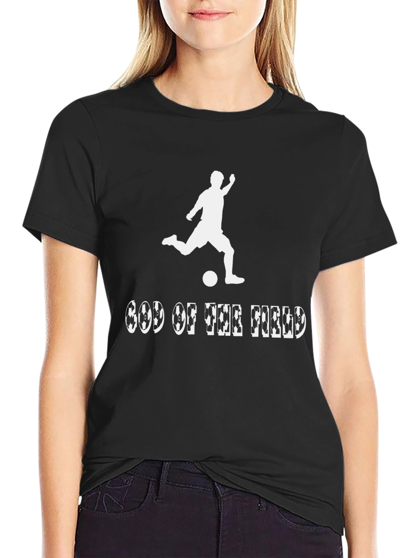 God of the Field Soccer T-Shirt - Black