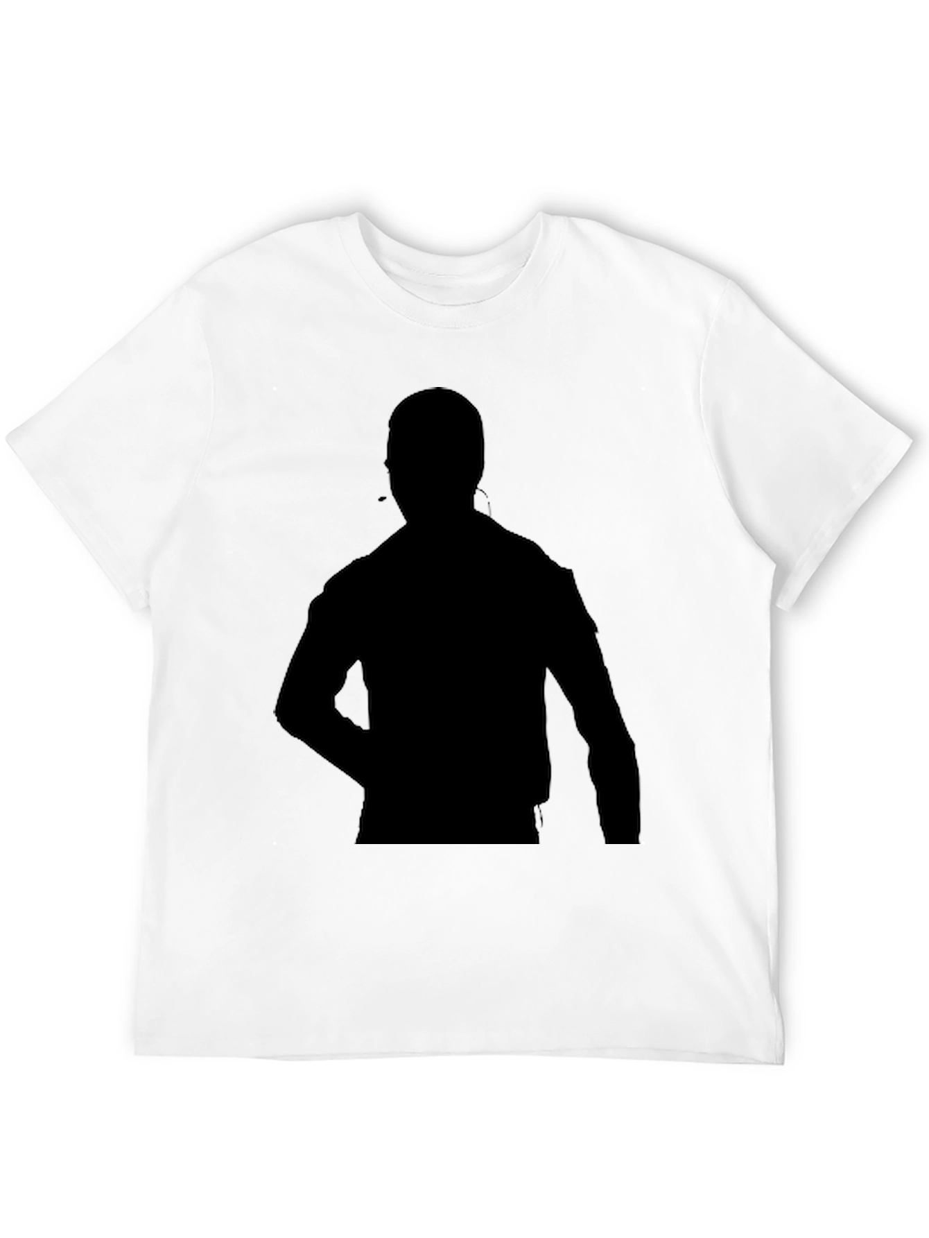 Black Silhouette Graphic T-Shirt - Casual Style